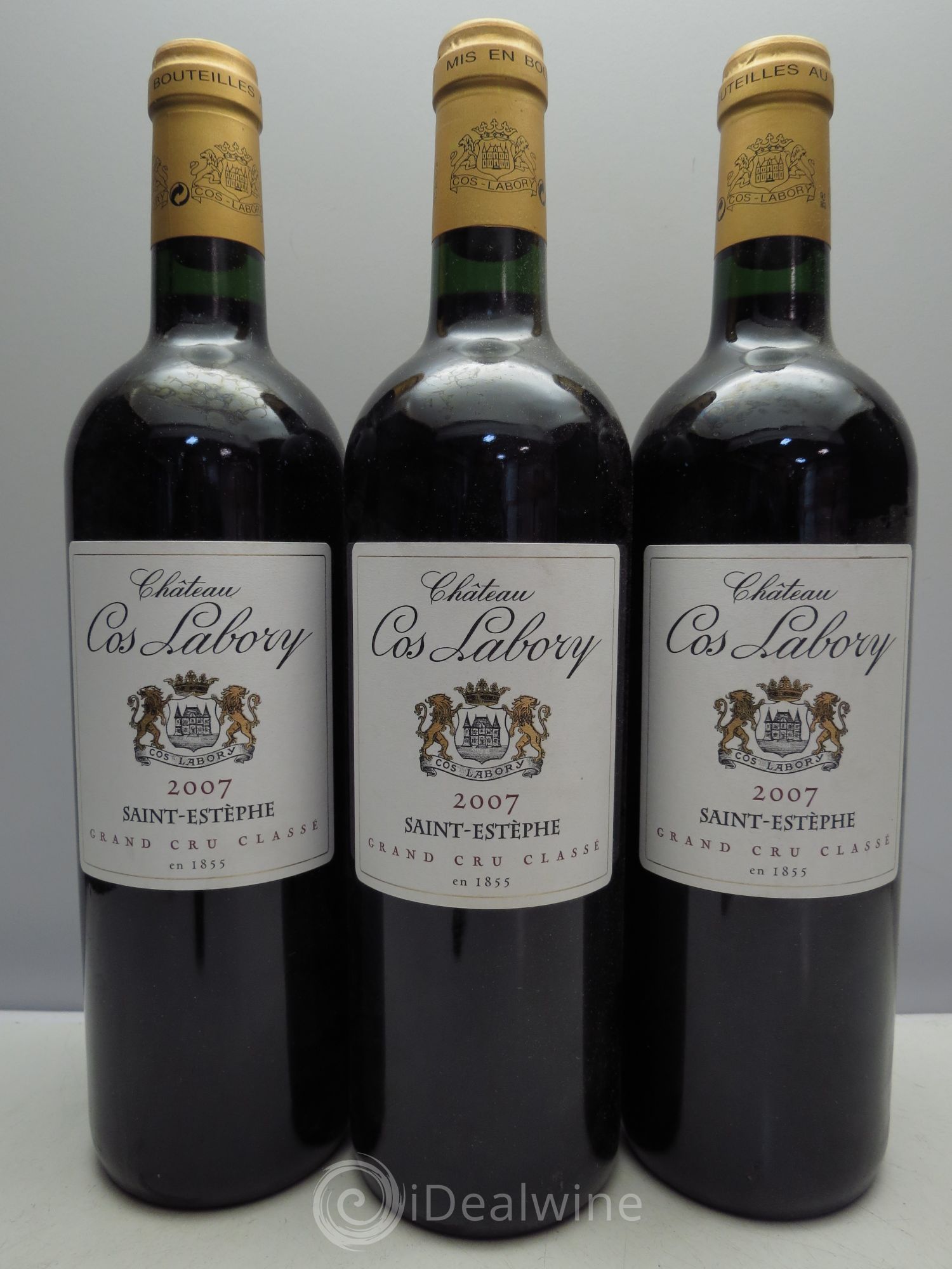 Château Cos Labory 5ème Grand Cru Classé (sans prix de réserve / no reserve) 2007 - Posten von 3 Flaschen - 0