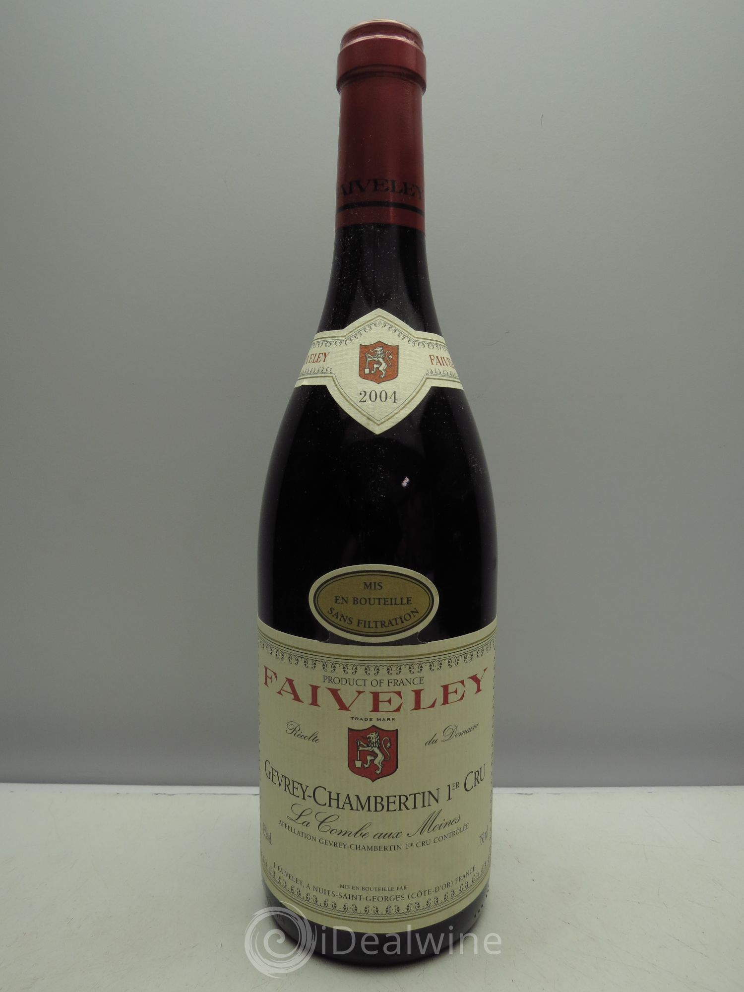 Gevrey-Chambertin 1er Cru La Combe aux moines Faiveley (sans prix de reserve/no reserve) 2004 - Posten von 1 Flasche - 0