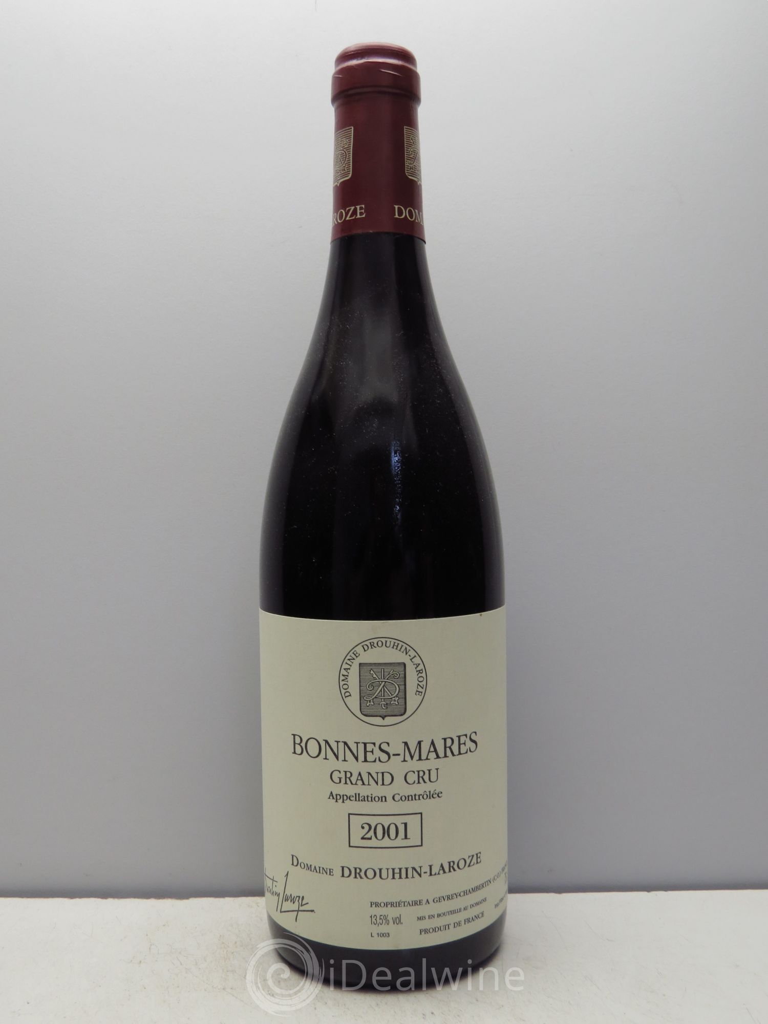 Bonnes-Mares Grand Cru Domaine Drouhin-Laroze 2001 - Lot de 1 bouteille - 0