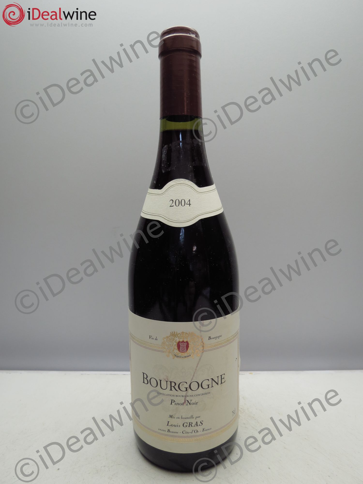 Bourgogne Pinot Noir Louis Gras(sans prix de réserve/no reserve) 2004 - Posten von 1 Flasche - 0