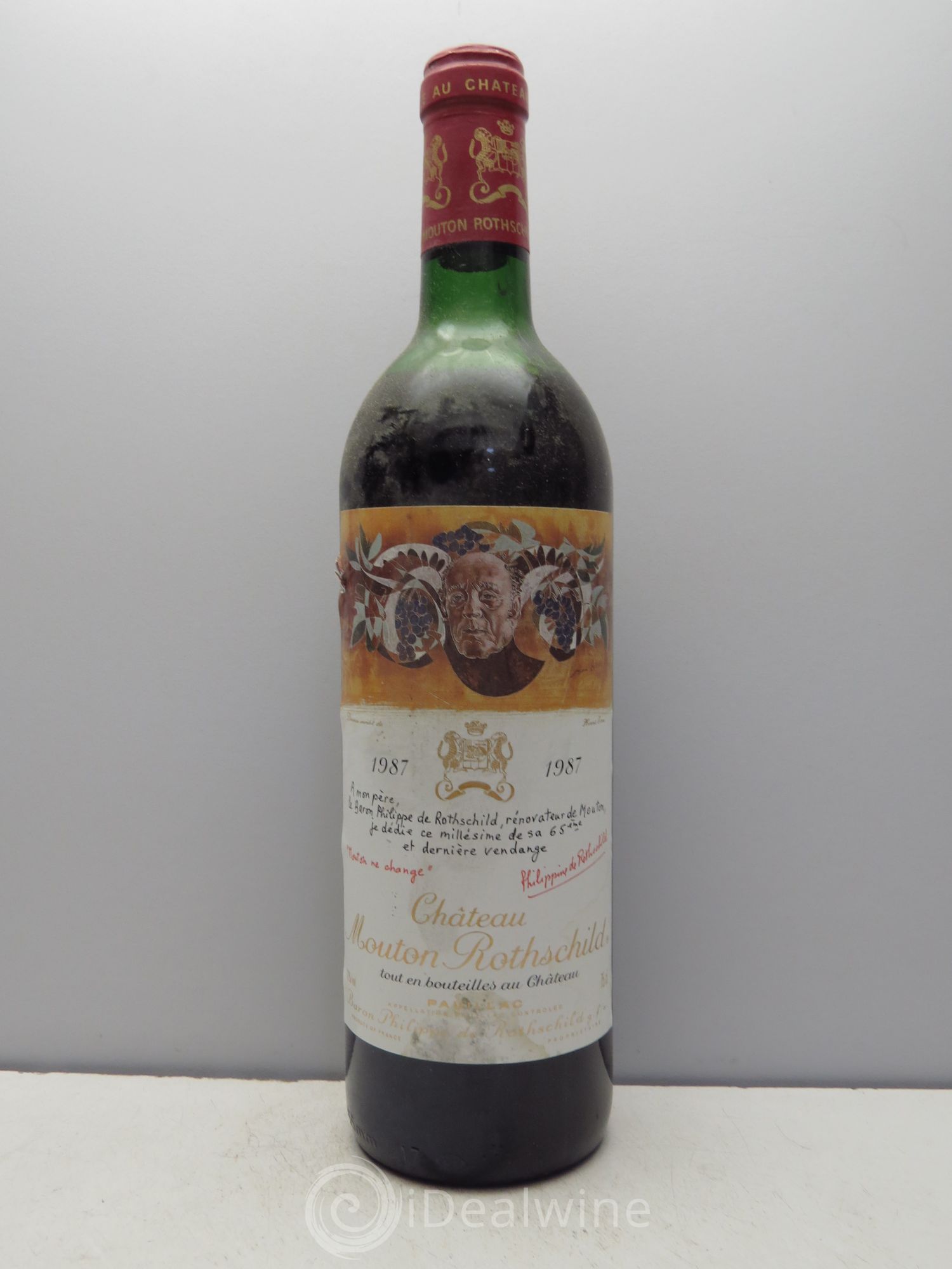 Château Mouton Rothschild 1er Grand Cru Classé 1987 - Lot de 1 bouteille - 0