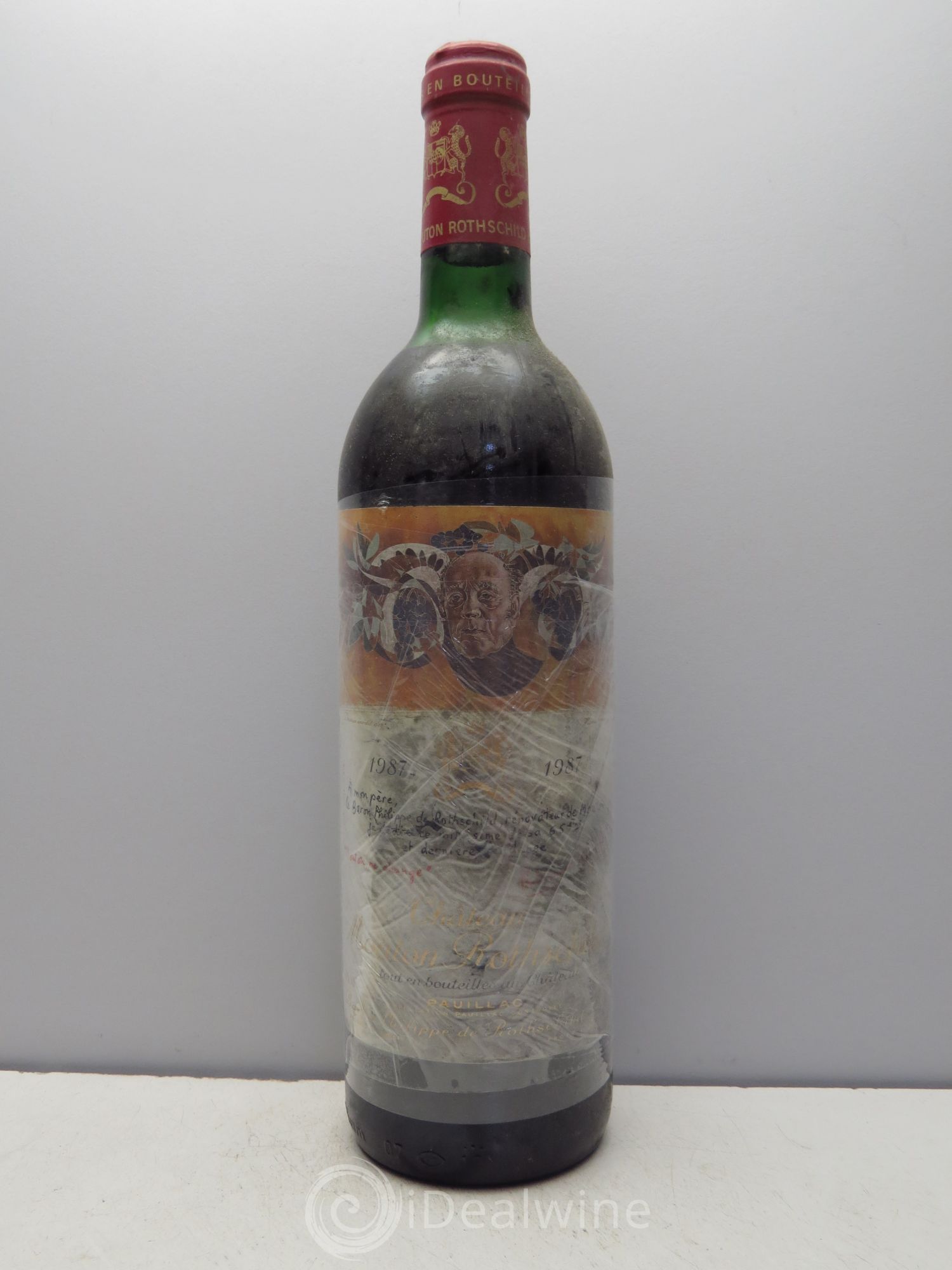 Château Mouton Rothschild 1er Grand Cru Classé 1987 - Lot de 1 bouteille - 0