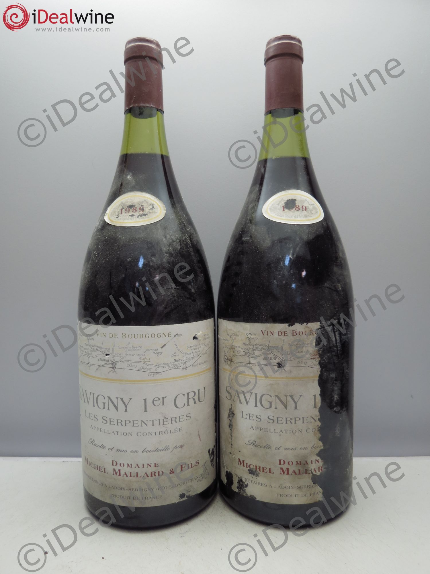 Savigny-lès-Beaune 1er Cru Domaine Mallard 1989 - Lot de 2 magnums - 0