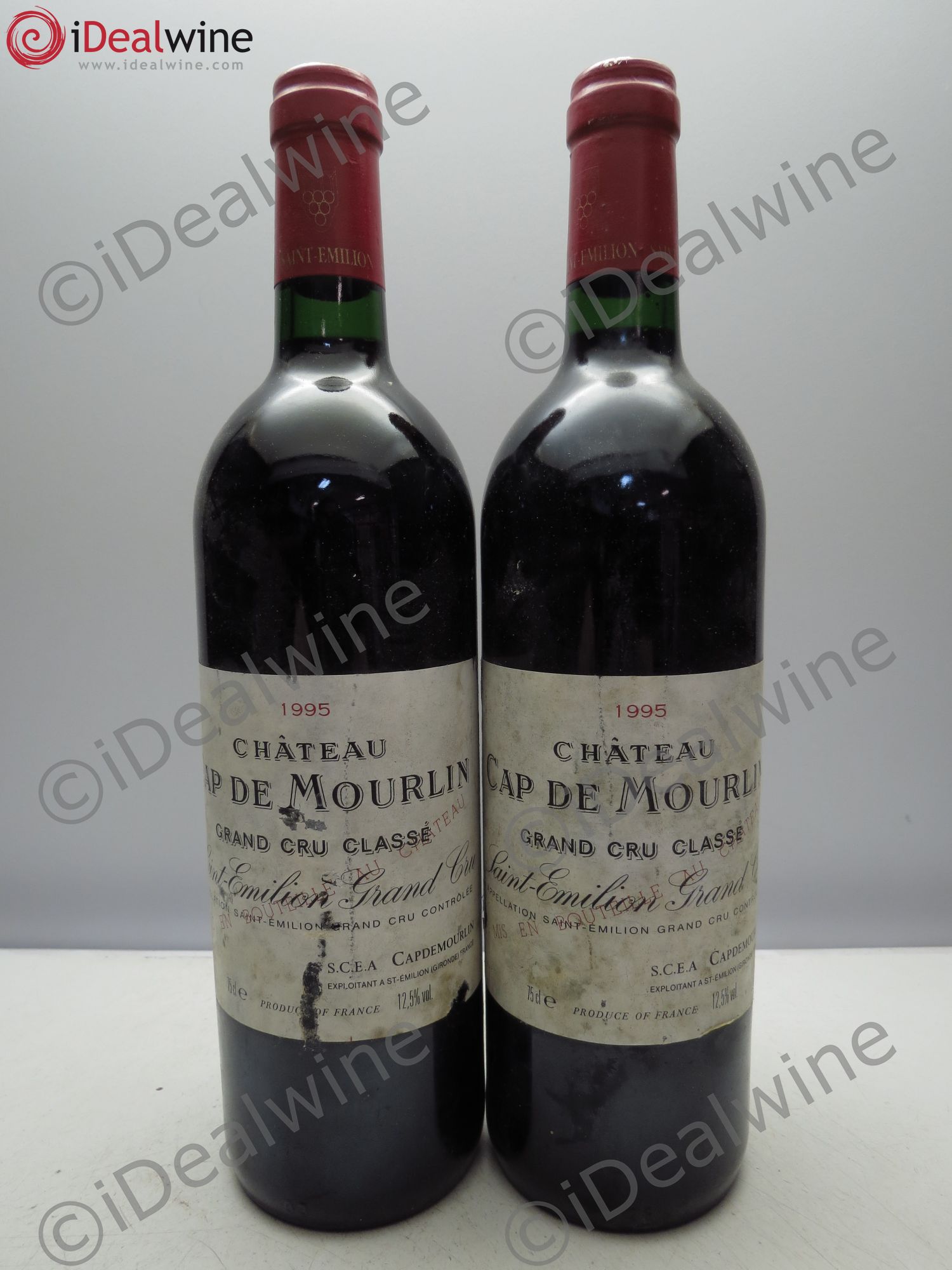 Château Cap de Mourlin Grand Cru Classé 1995 - Lot de 2 bouteilles - 0