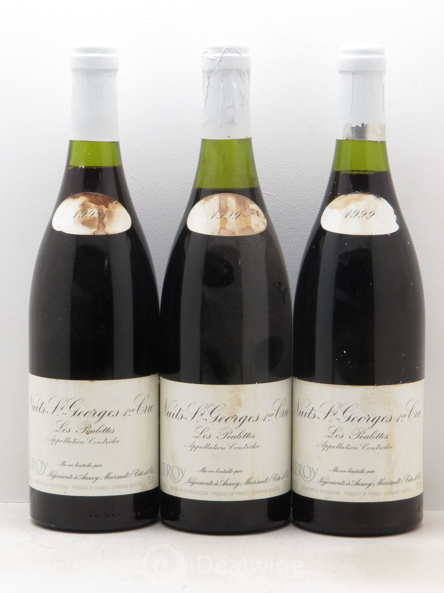 Nuits-Saint-Georges 1er Cru Leroy Négoce 1999 - Lot de 3 bouteilles - 0
