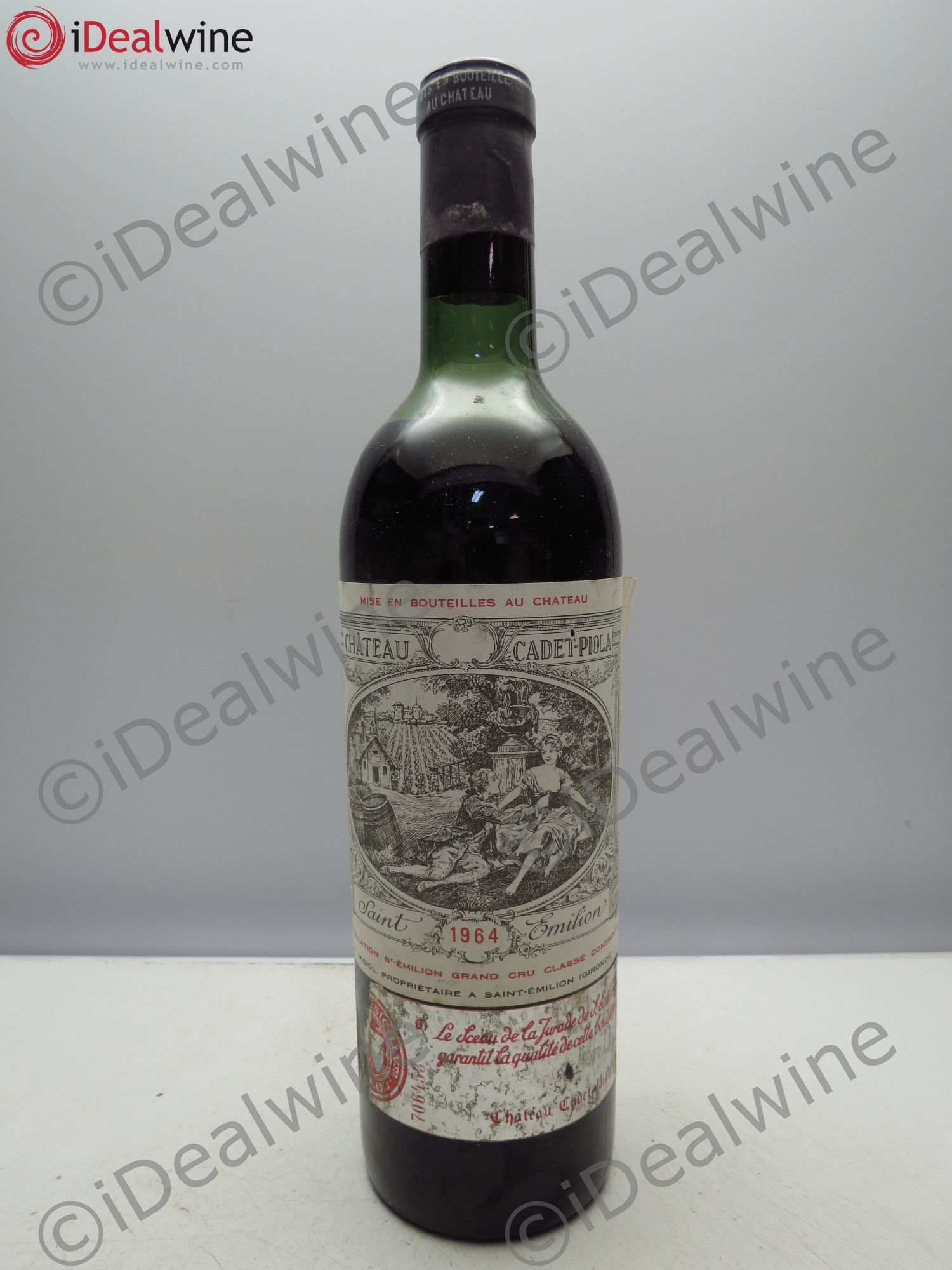 Château Cadet Piola Grand Cru Classé 1964 - Lot de 1 bouteille - 0