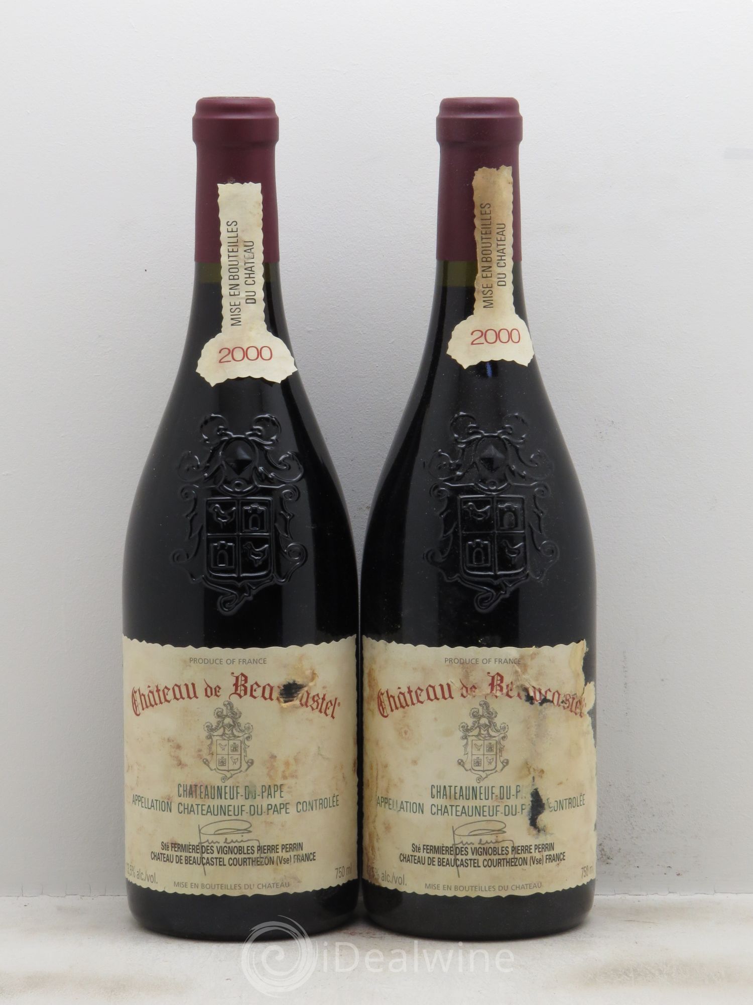 Châteauneuf-du-Pape Château de Beaucastel Famille Perrin null 2000 - Lot of 2 bottles - 0