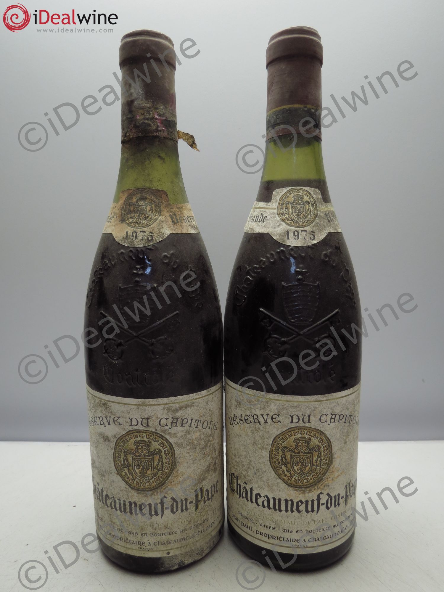 Châteauneuf-du-Pape Réserve du Capitole Jean-Paul 1975 - Posten von 2 Flaschen - 0