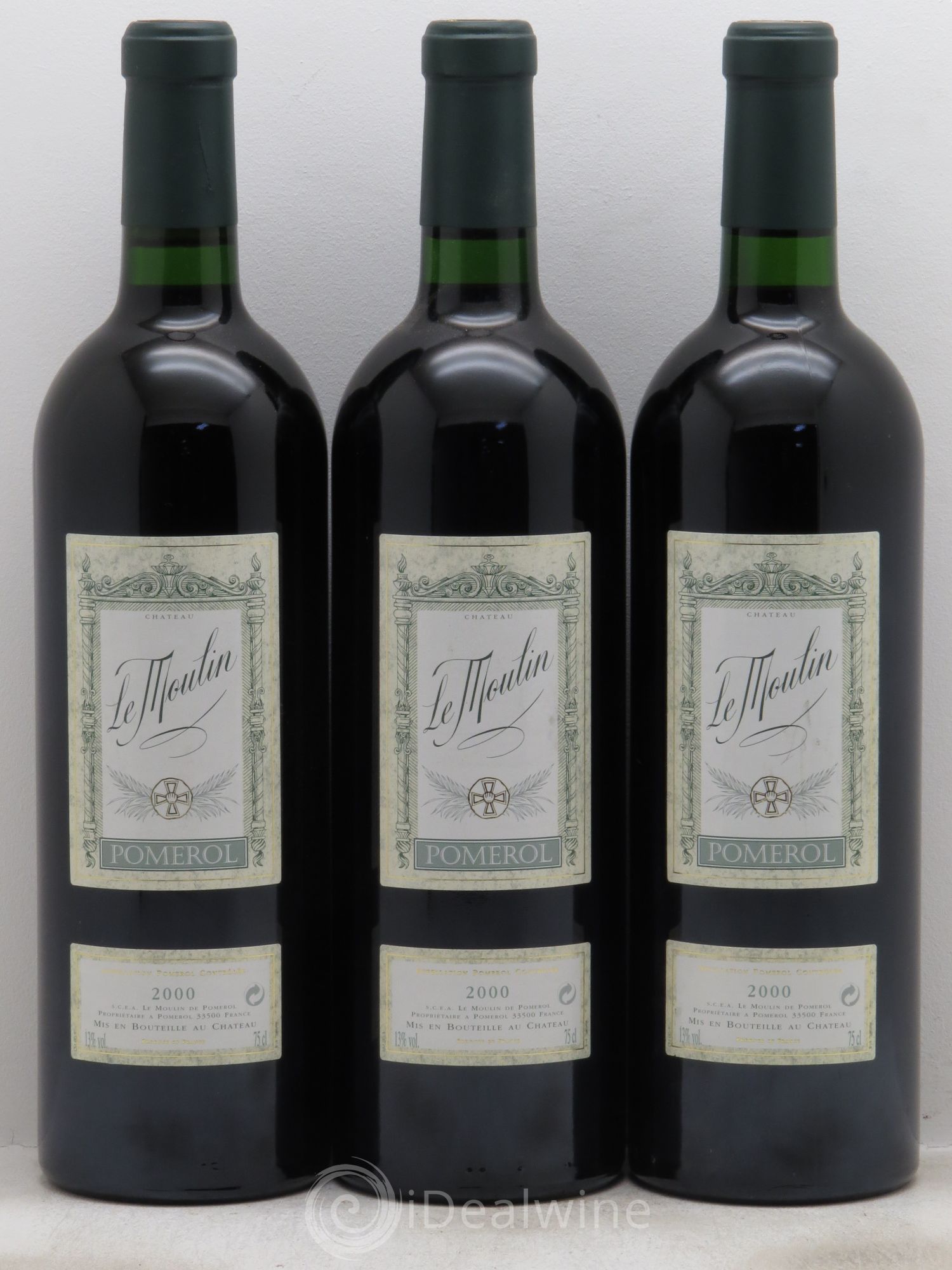 Château le Moulin (sans prix de réserve - no reserve) 2000 - Posten von 3 Flaschen - 0