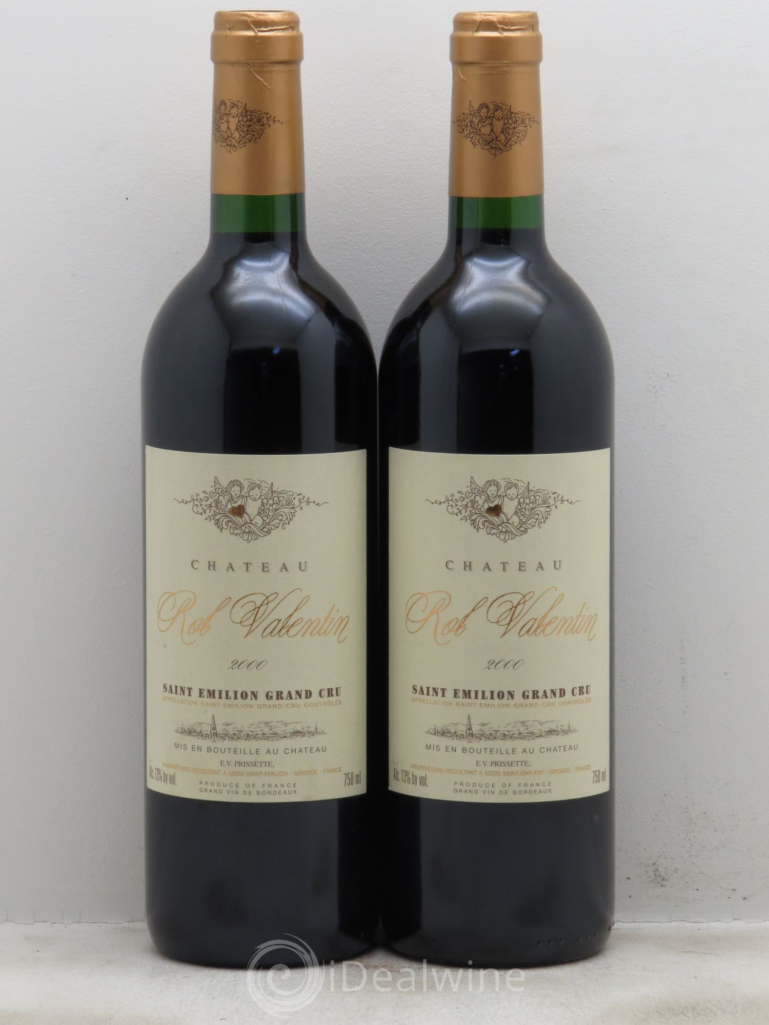 Château Rol Valentin Grand Cru Classé (sans prix de réserve - no reserve) 2000 - Posten von 2 Flaschen - 0
