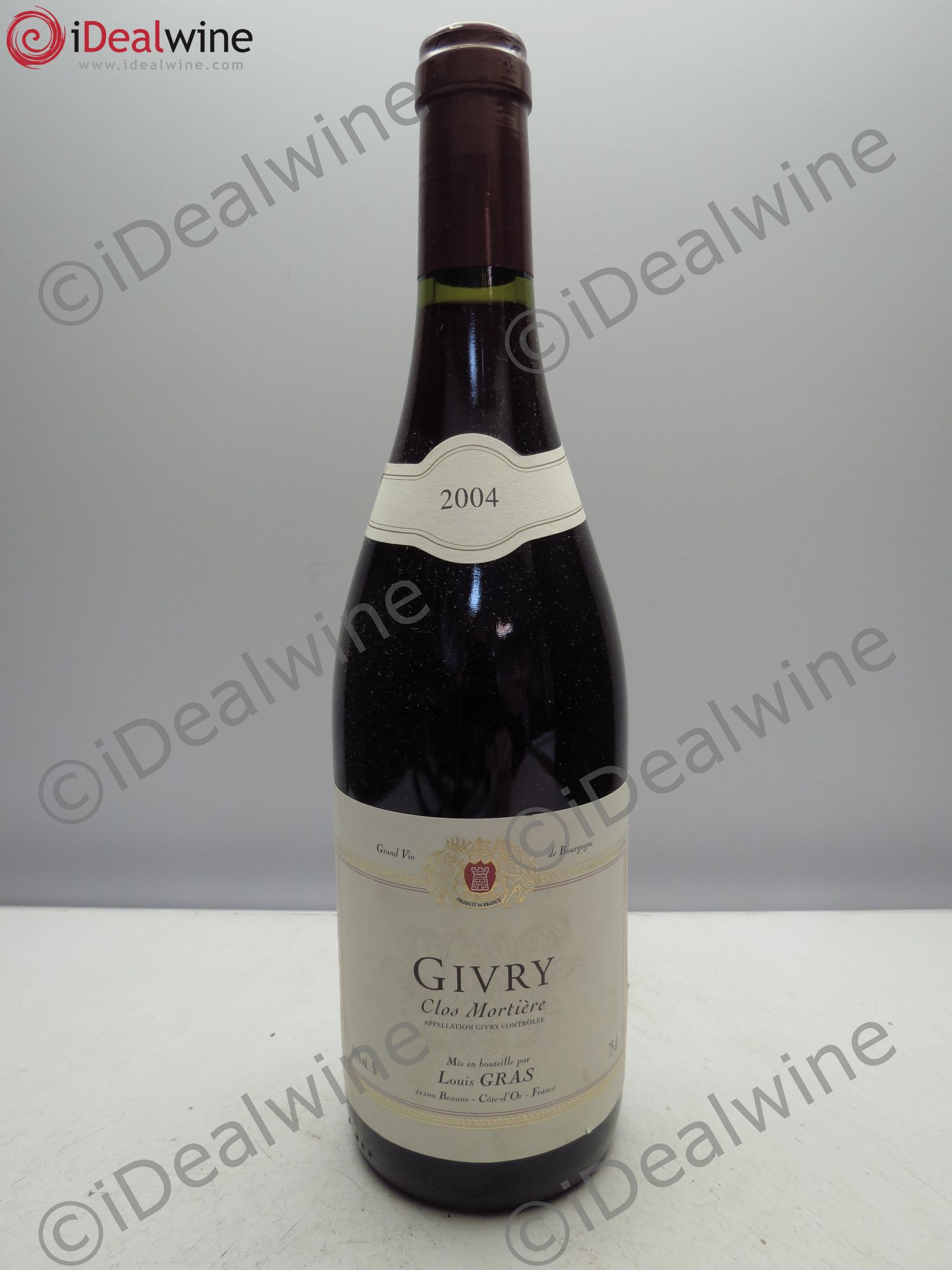 Givry Clos Mortière Louis Gras(sans prix de réserve / no reserve) 2004 - Posten von 1 Flasche - 0