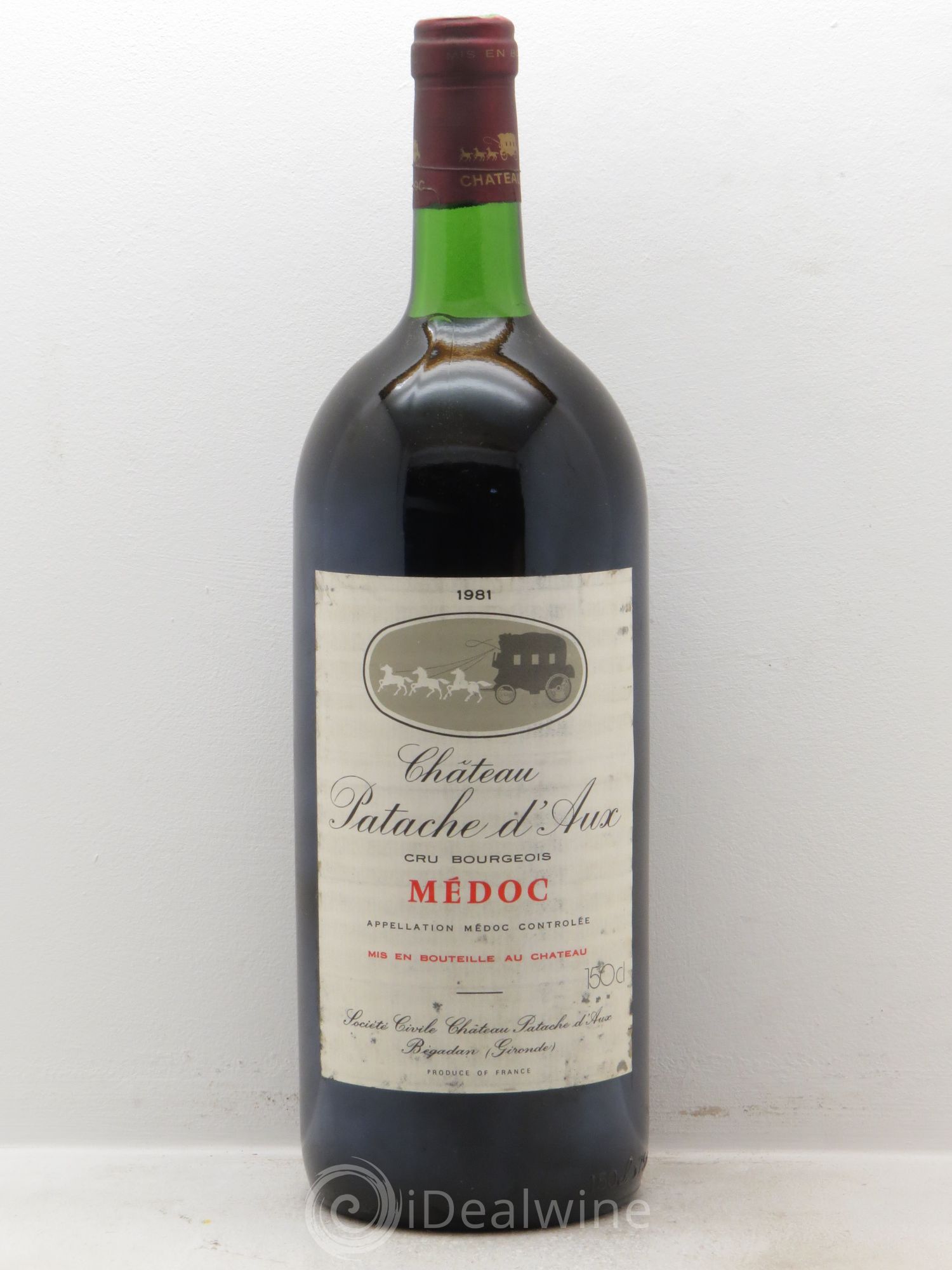 Château Patache d'Aux Cru Bourgeois 1981 - Lot de 1 magnum - 0