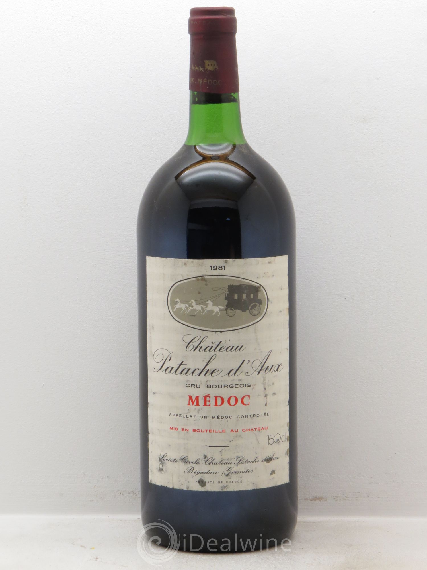 Château Patache d'Aux Cru Bourgeois 1981 - Lot de 1 magnum - 0