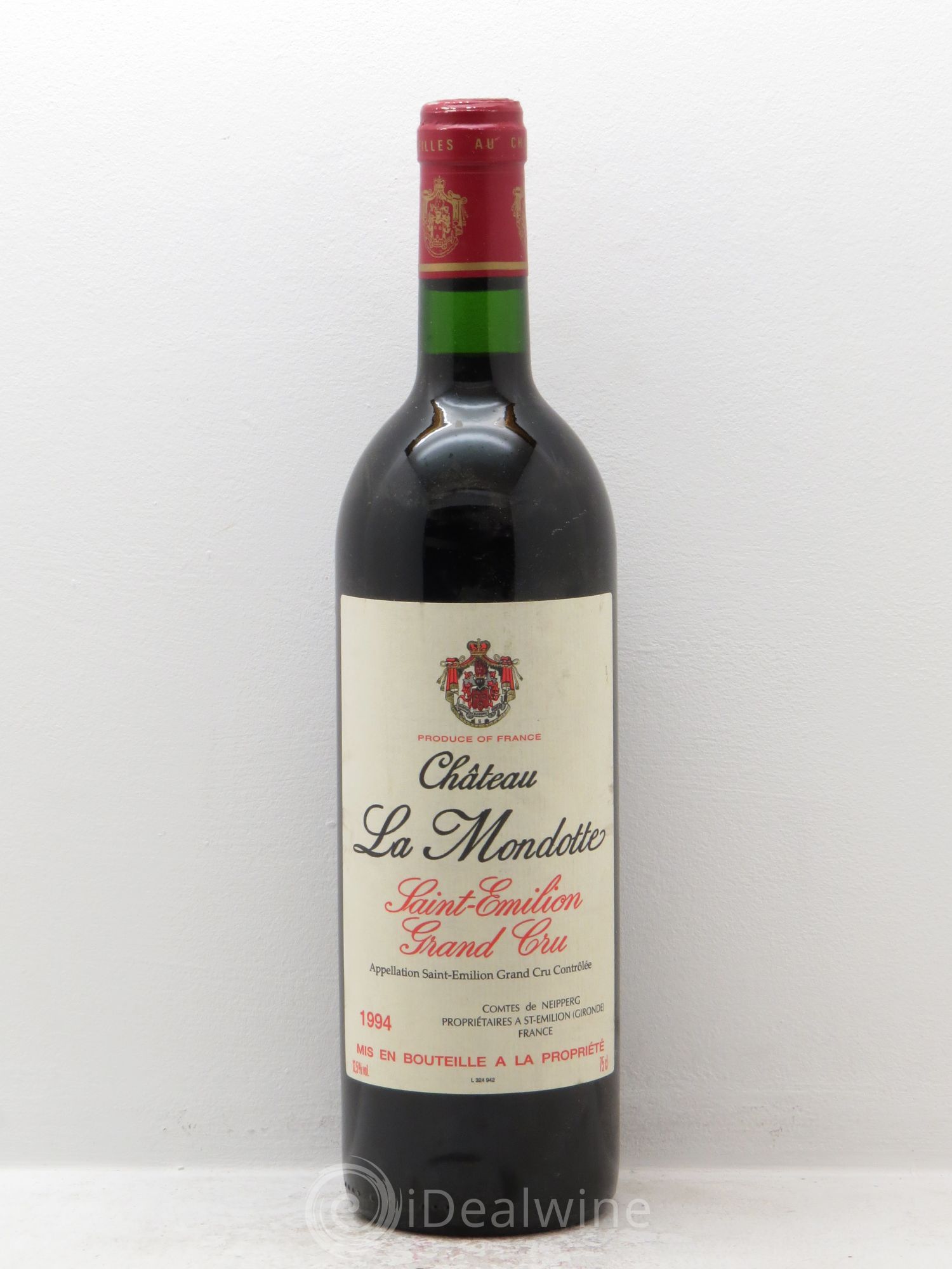 La Mondotte 1er Grand Cru Classé B depuis 2012 (sans prix de réserve) 1994 - Lot de 1 bouteille - 0