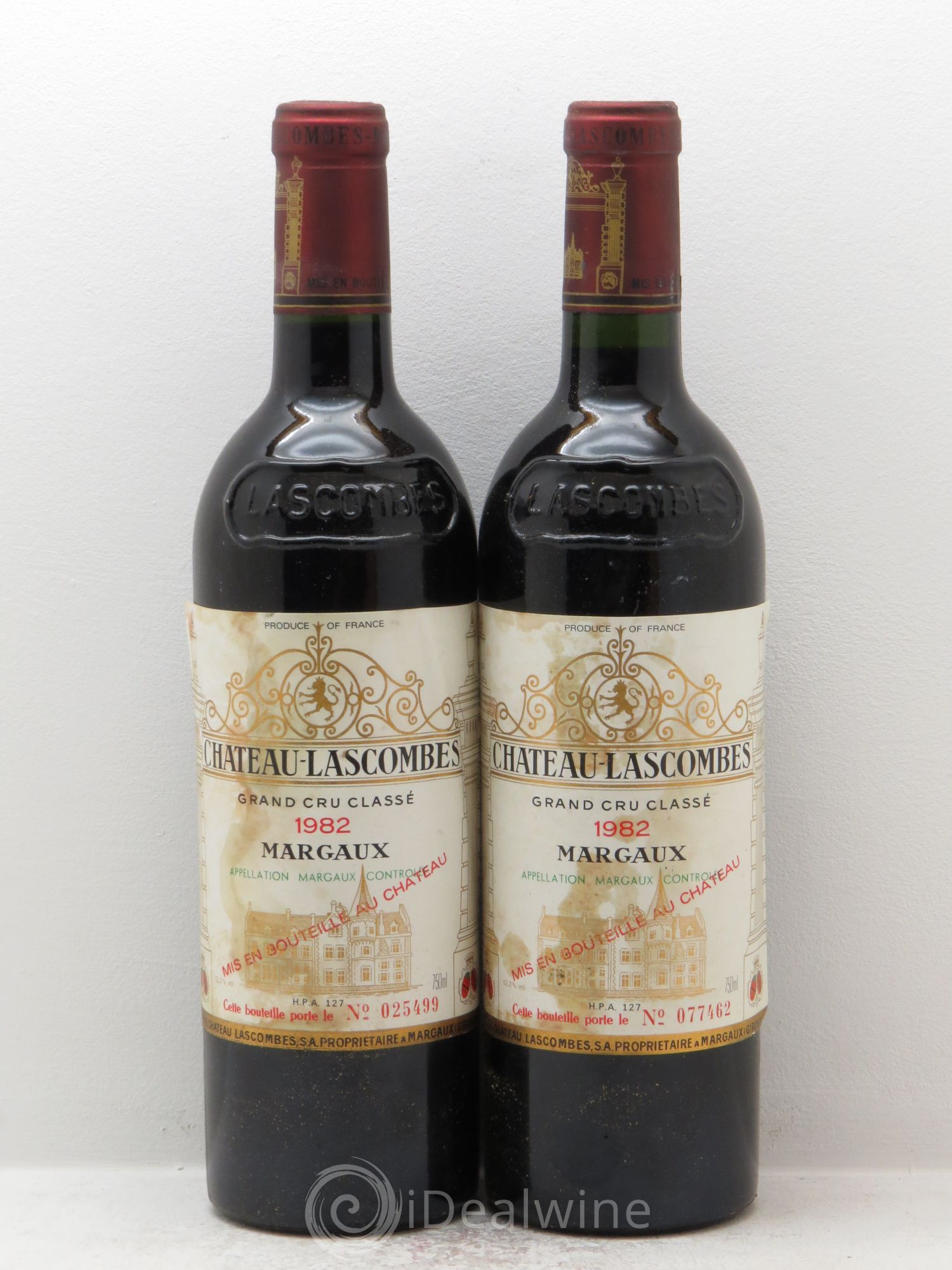 Château Lascombes 2ème Grand Cru Classé 1982 - Lot de 2 bouteilles - 0