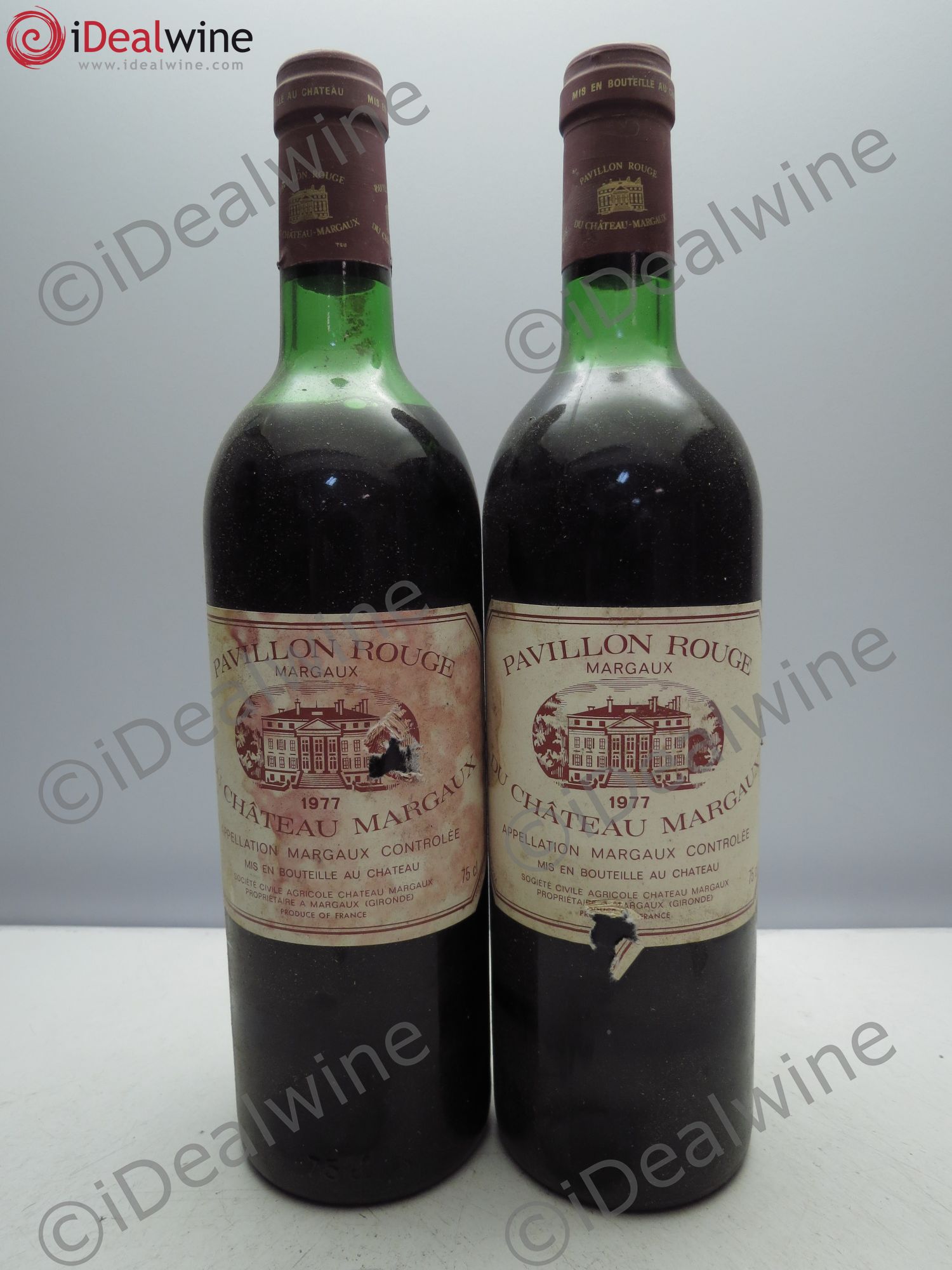 Pavillon Rouge du Château Margaux Second Vin 1977 - Lot de 2 bouteilles - 0