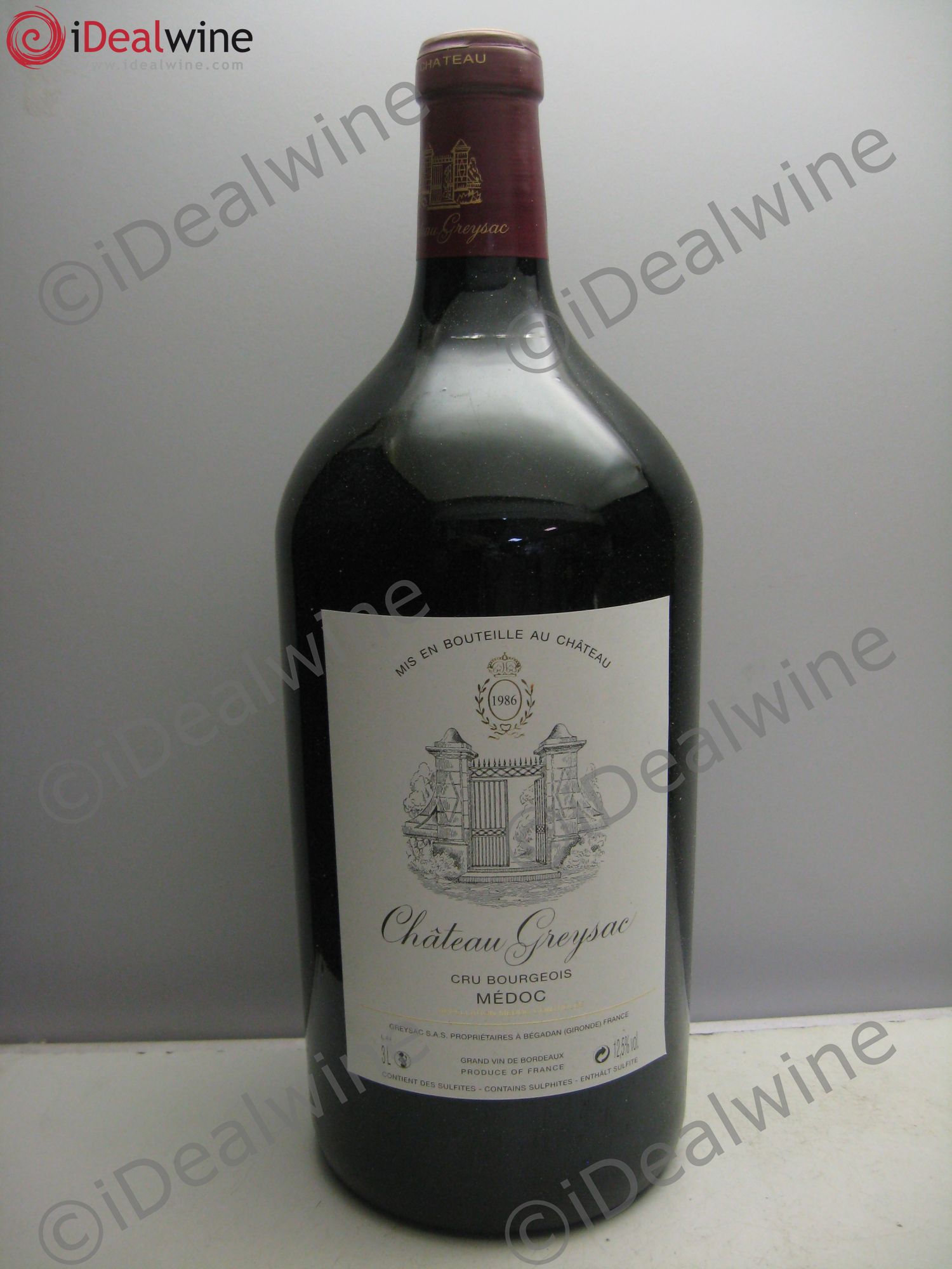 Château Greysac Cru Bourgeois 1986 - Lot de 1 double magnum - 0