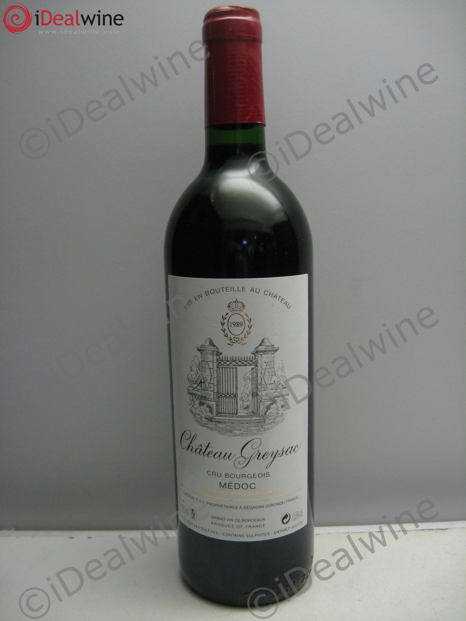 Château Greysac Cru Bourgeois 1989 - Lot de 1 bouteille - 0