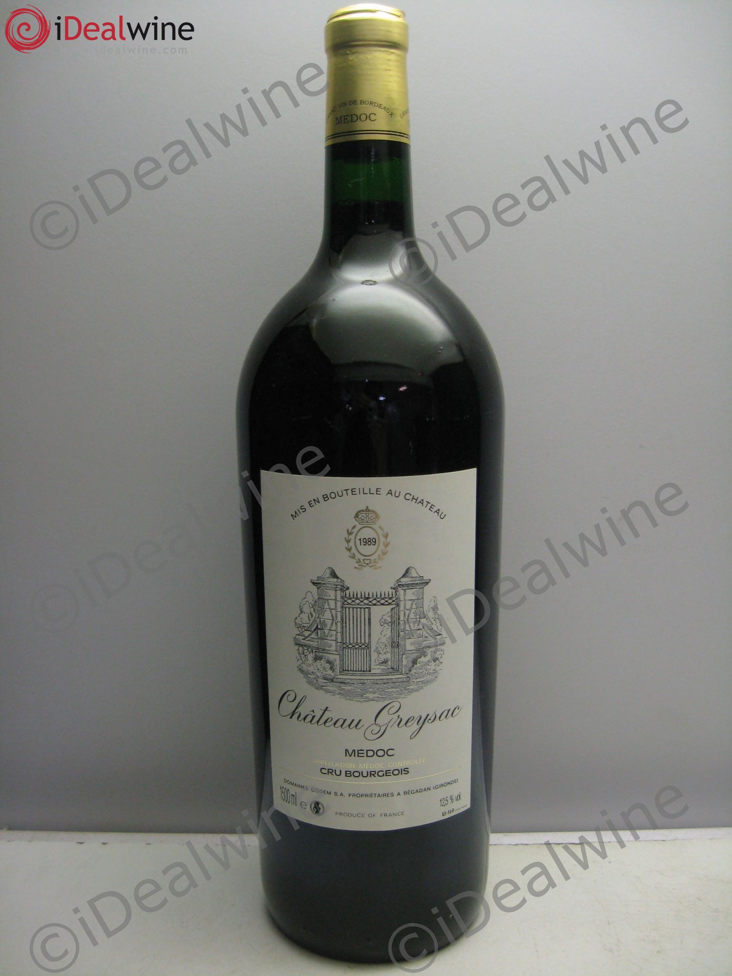 Château Greysac Cru Bourgeois 1989 - Lot de 1 magnum - 0