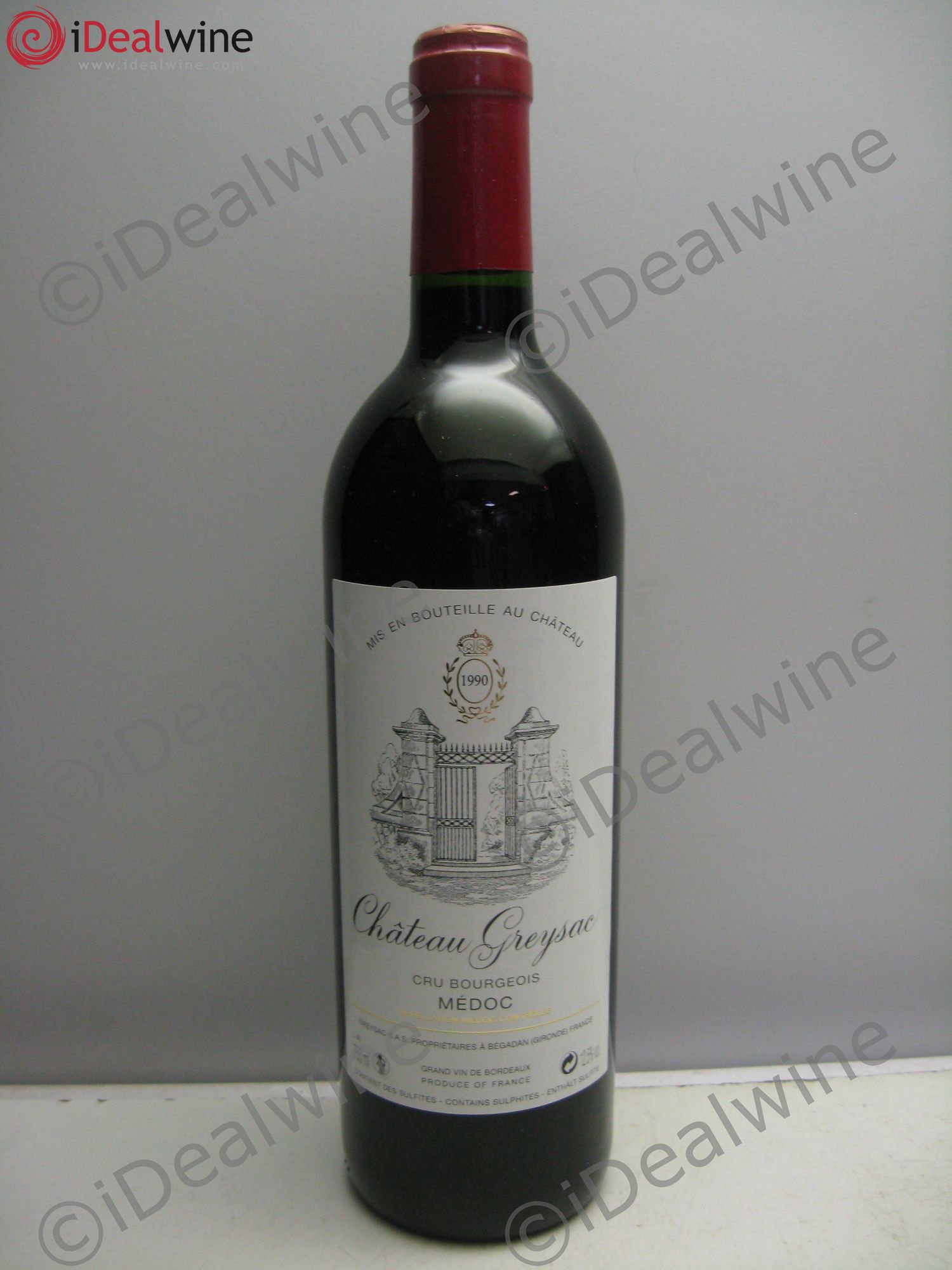 Château Greysac Cru Bourgeois 1990 - Lot de 1 bouteille - 0