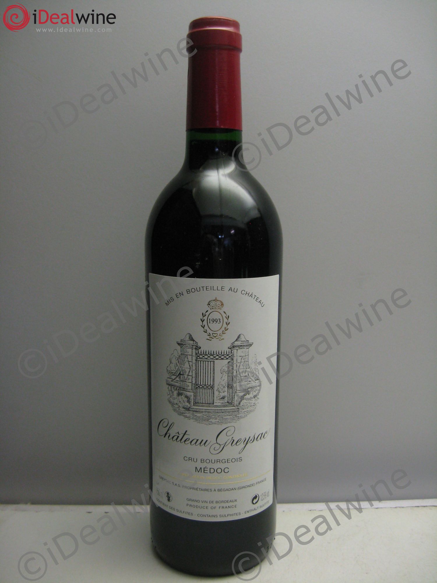 Château Greysac Cru Bourgeois 1993 - Lot de 1 bouteille - 0