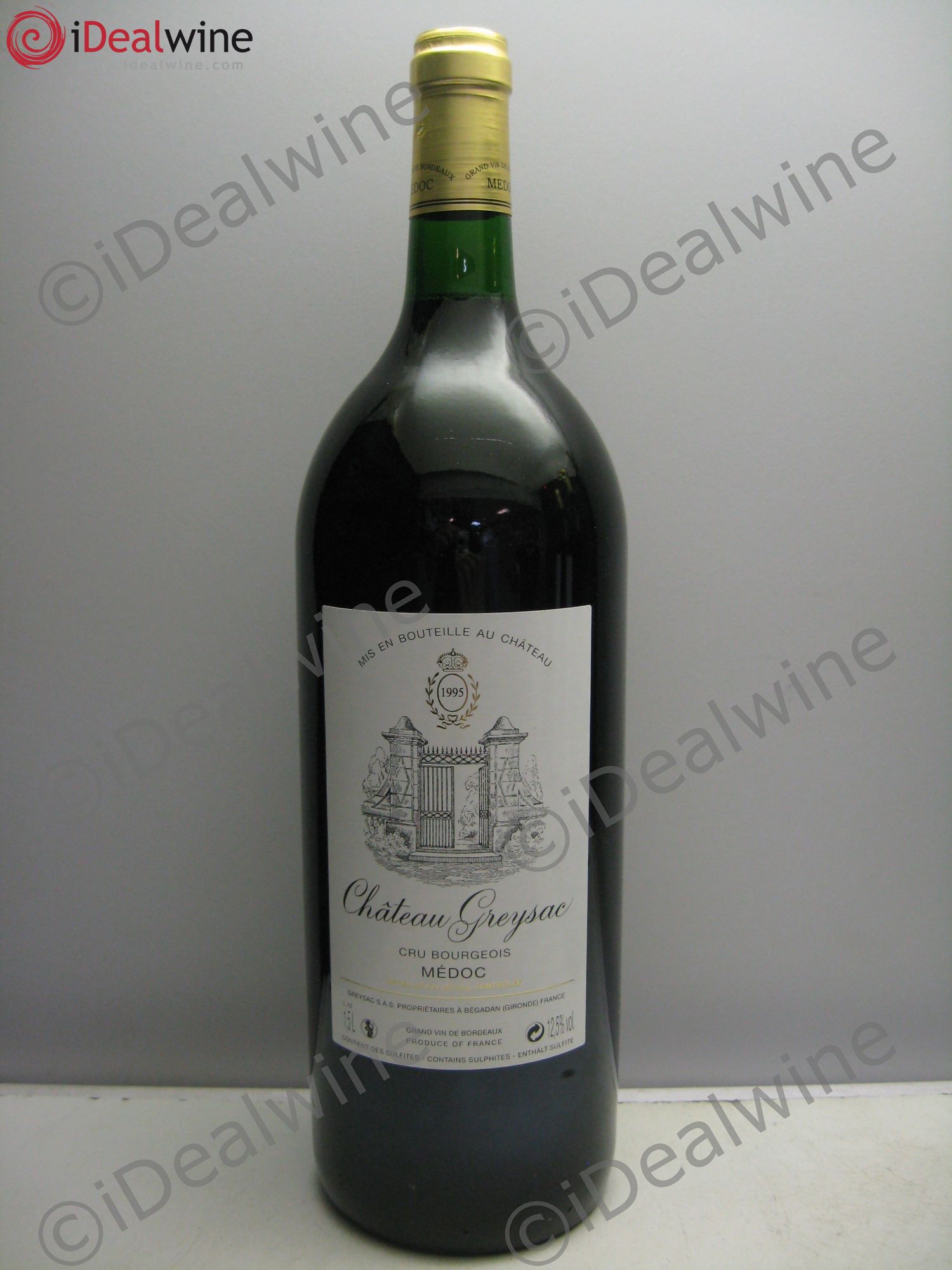 Château Greysac Cru Bourgeois 1995 - Lot de 1 magnum - 0