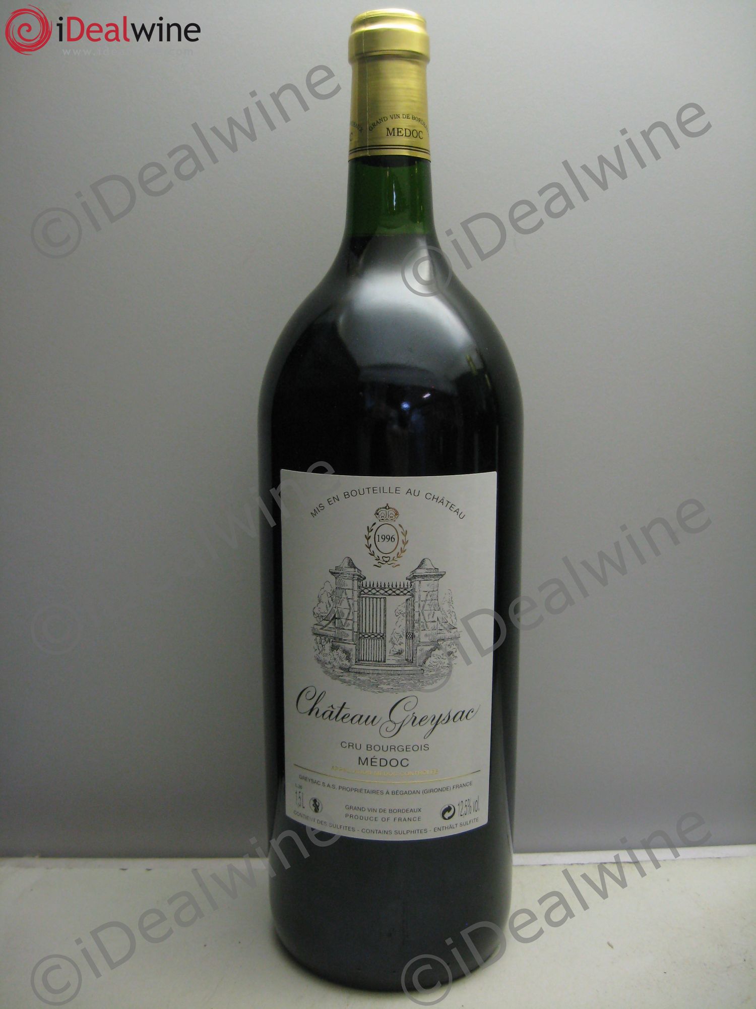 Château Greysac Cru Bourgeois 1996 - Lot de 1 magnum - 0