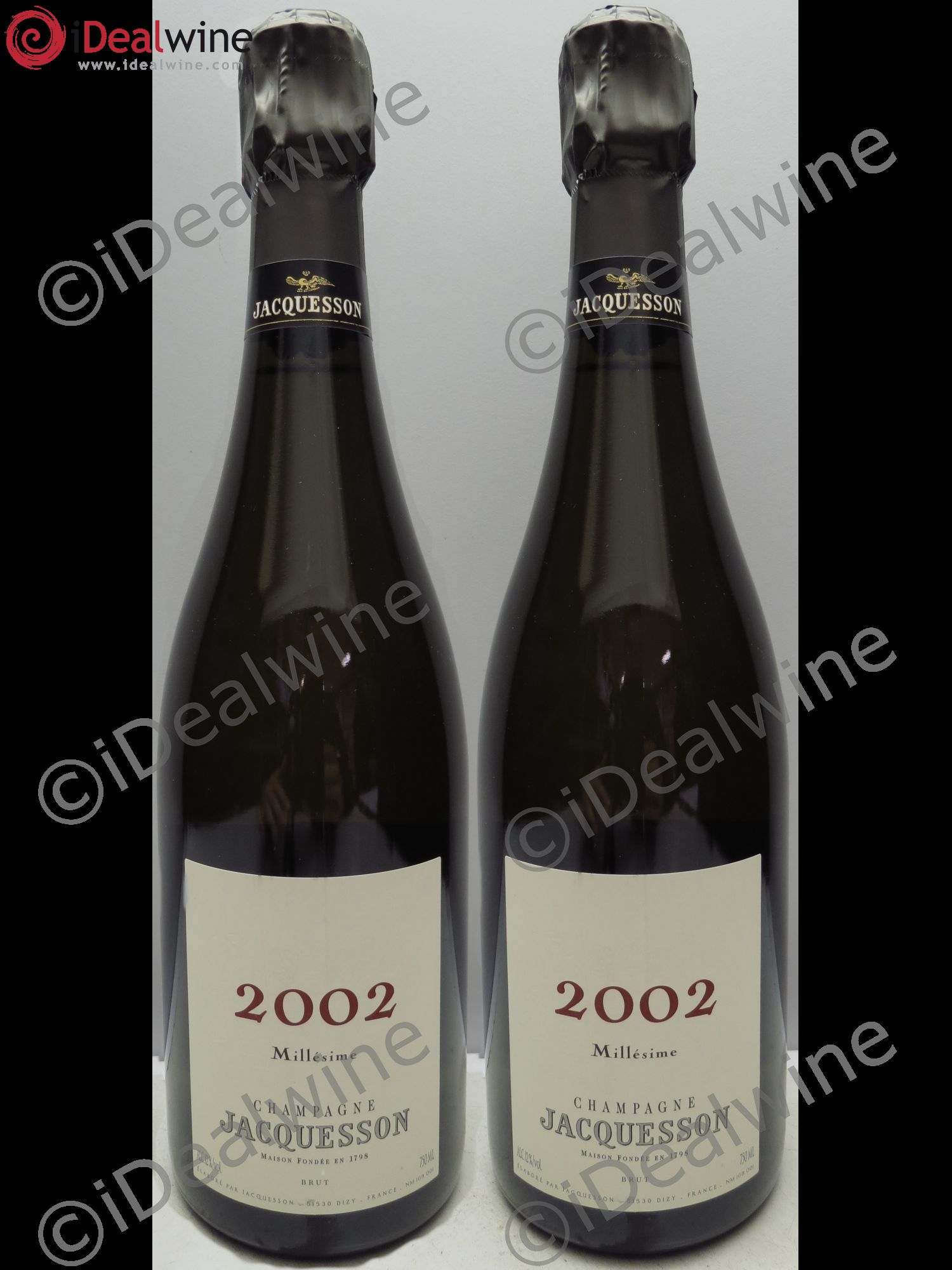 Millésimé Jacquesson 2002 - Lot de 2 bouteilles - 0