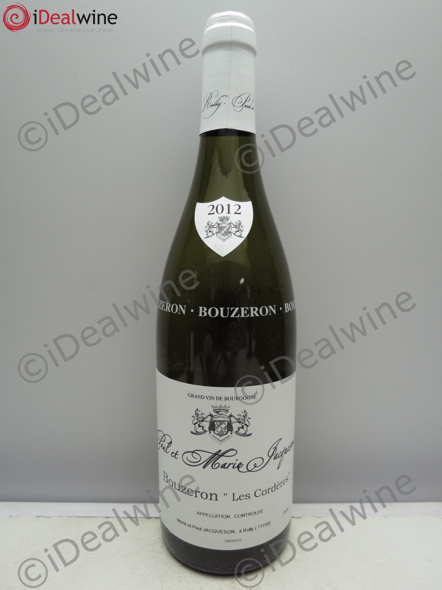 Bouzeron Les Cordères - P & M Jacqueson 2012 - Posten von 1 Flasche - 0