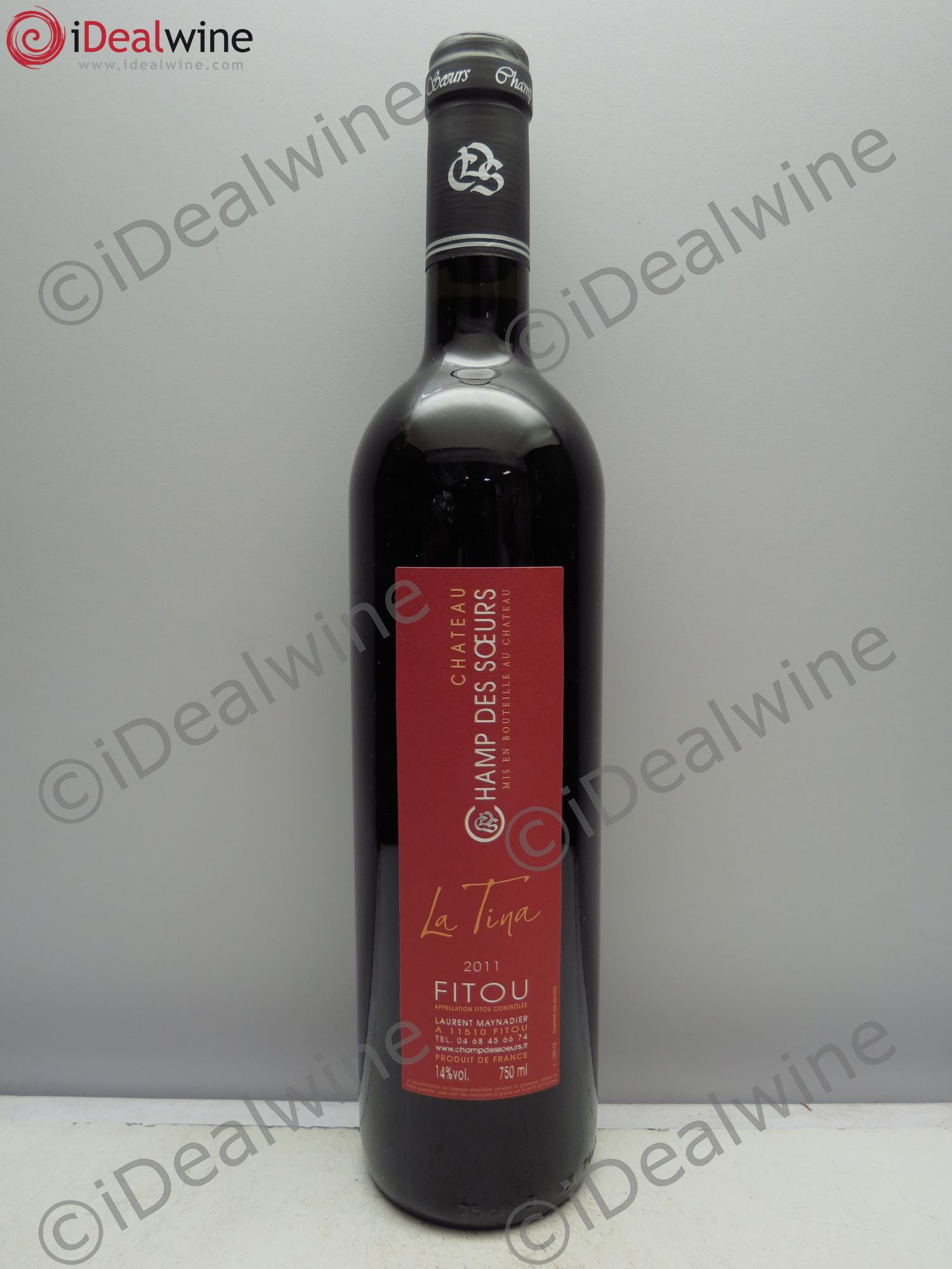 Languedoc Fitou La Tina - Château Champ des Soeurs 2011 - Posten von 1 Flasche - 0