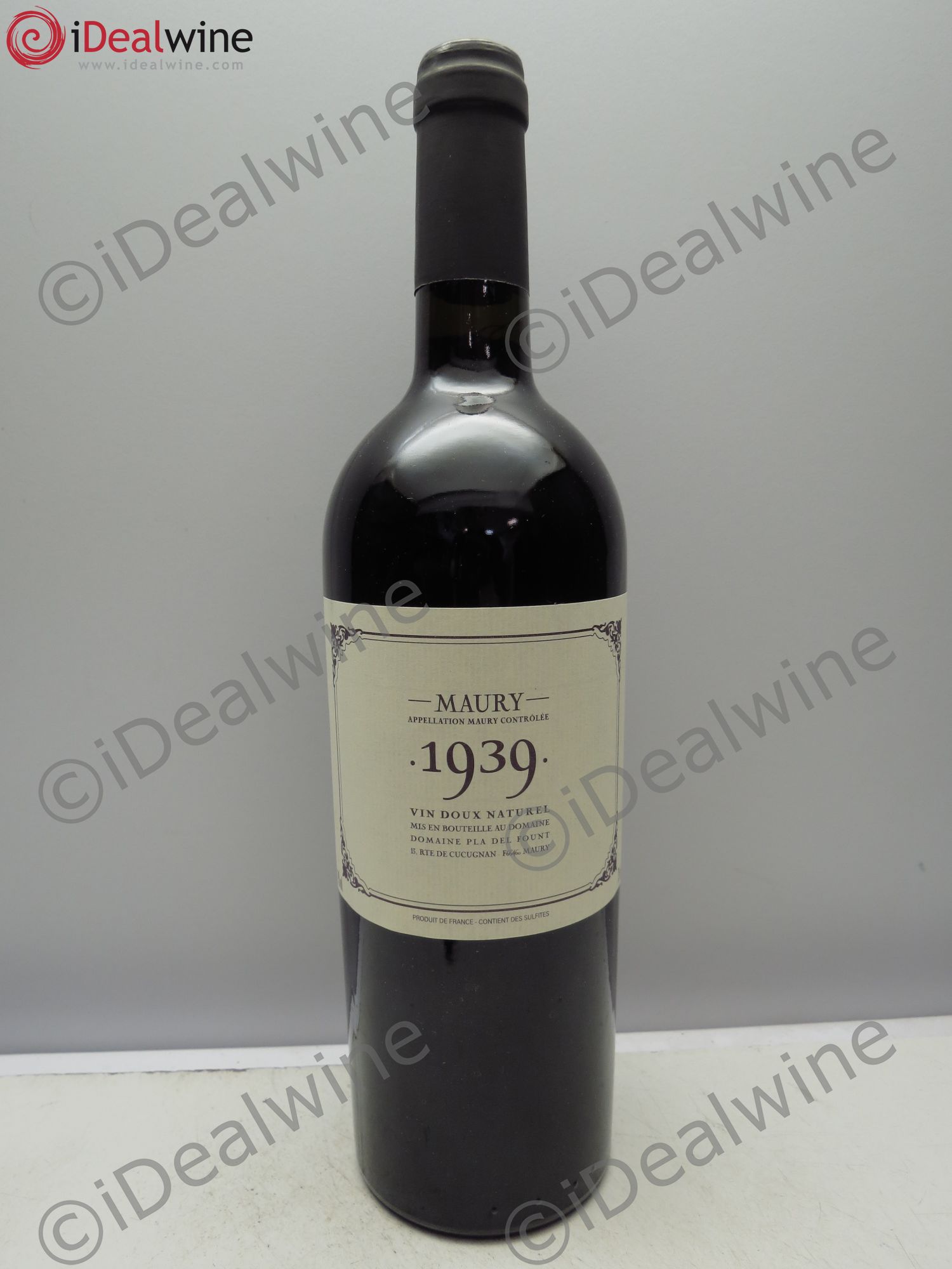Maury Pla del Fount (Domaine) 1939 - Lot de 1 bouteille - 0