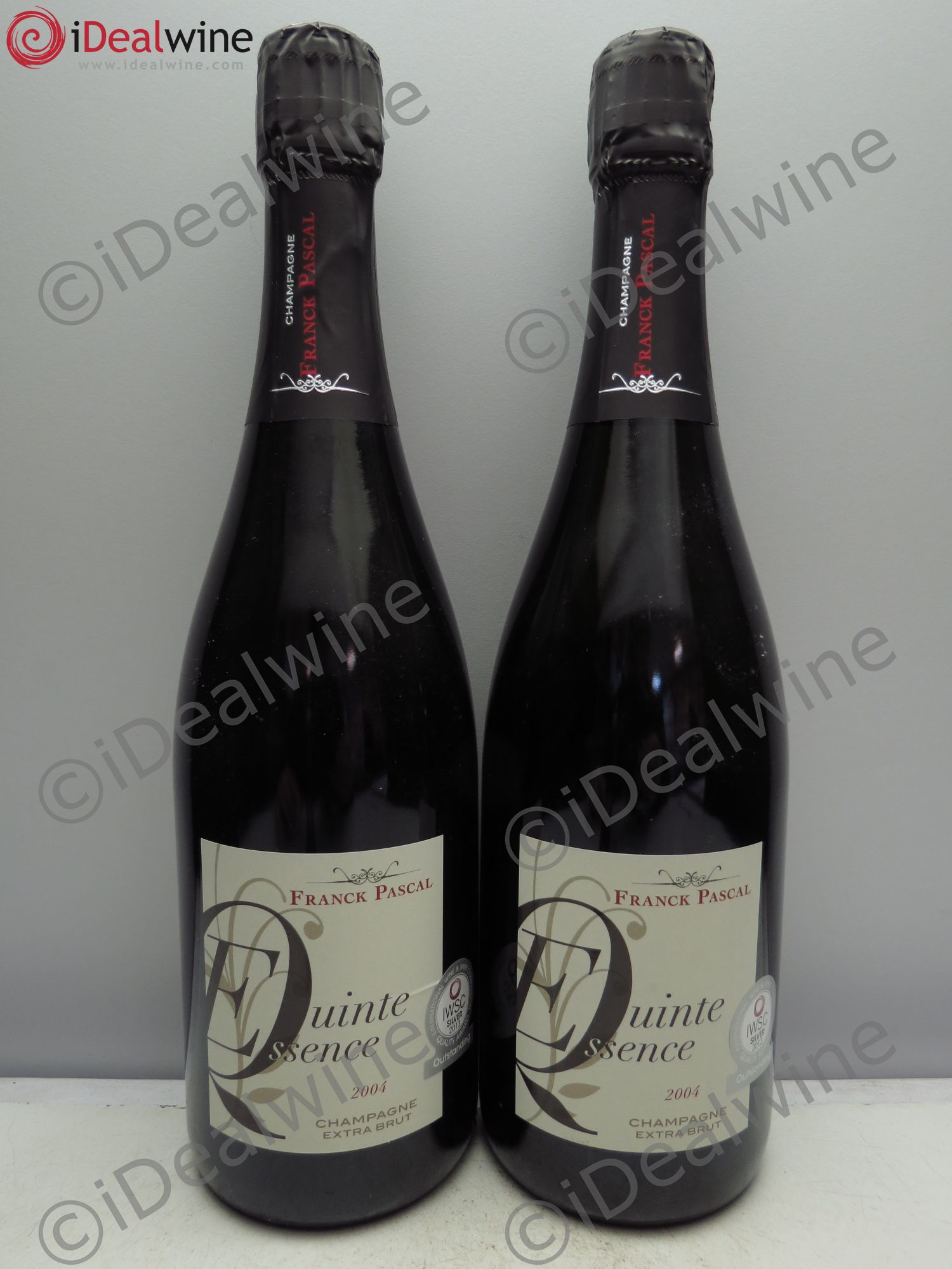 Champagne Extra-Brut Quinte Essence - Franck Pascal - AdL dégustation 140506 2004 - Posten von 2 Flaschen - 0