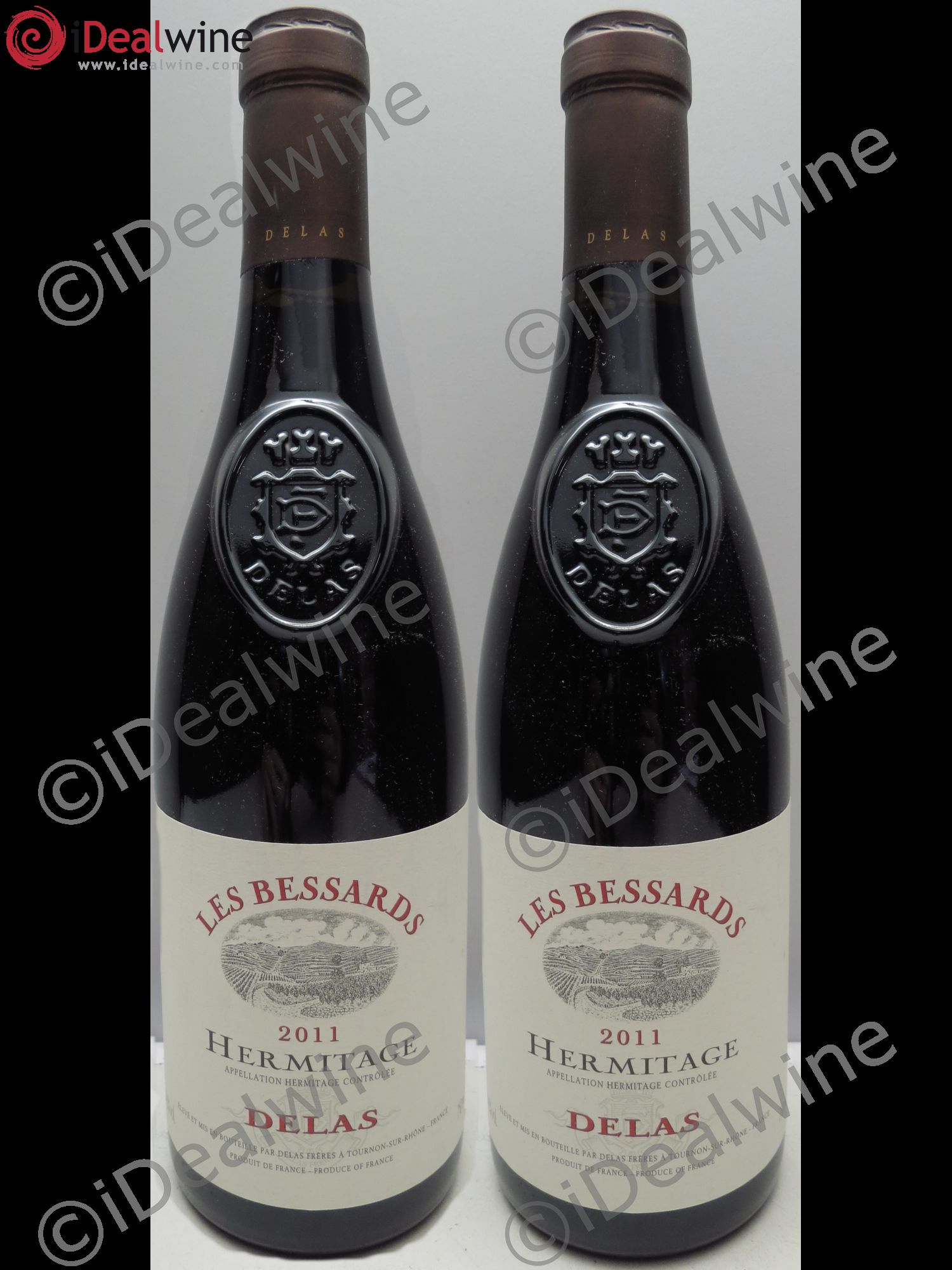Hermitage Les Bessards Delas Frères 2011 - Lot de 2 bouteilles - 0