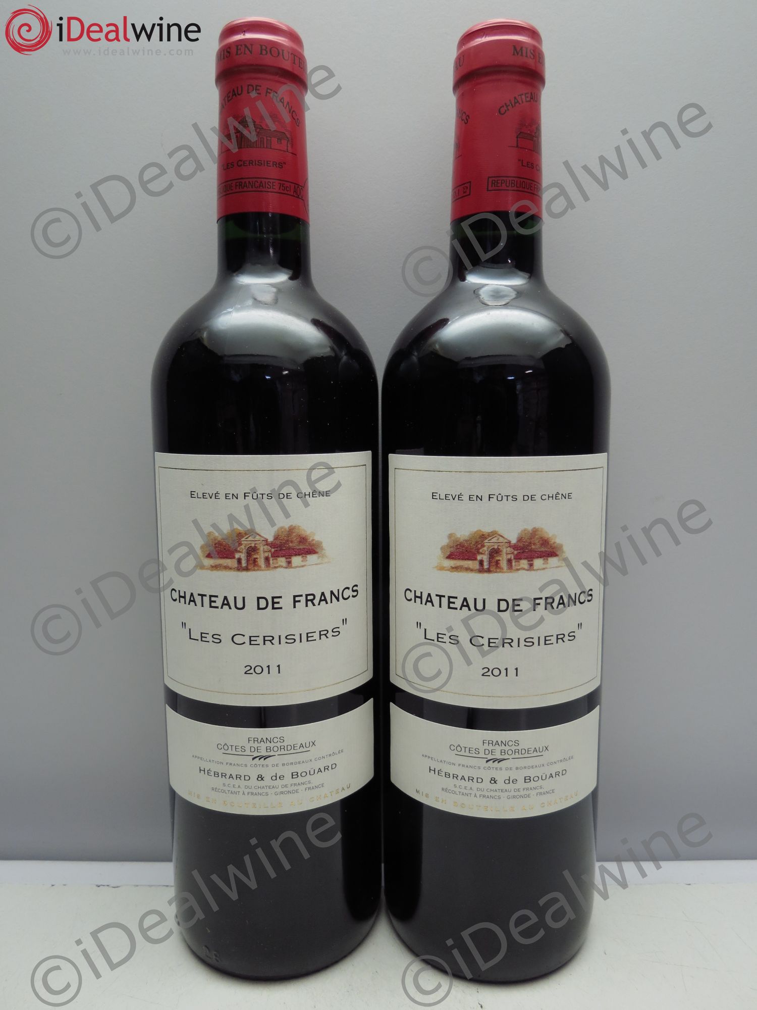 Côtes de Francs Château De Francs Les Cerisiers 2011 - Posten von 2 Flaschen - 0