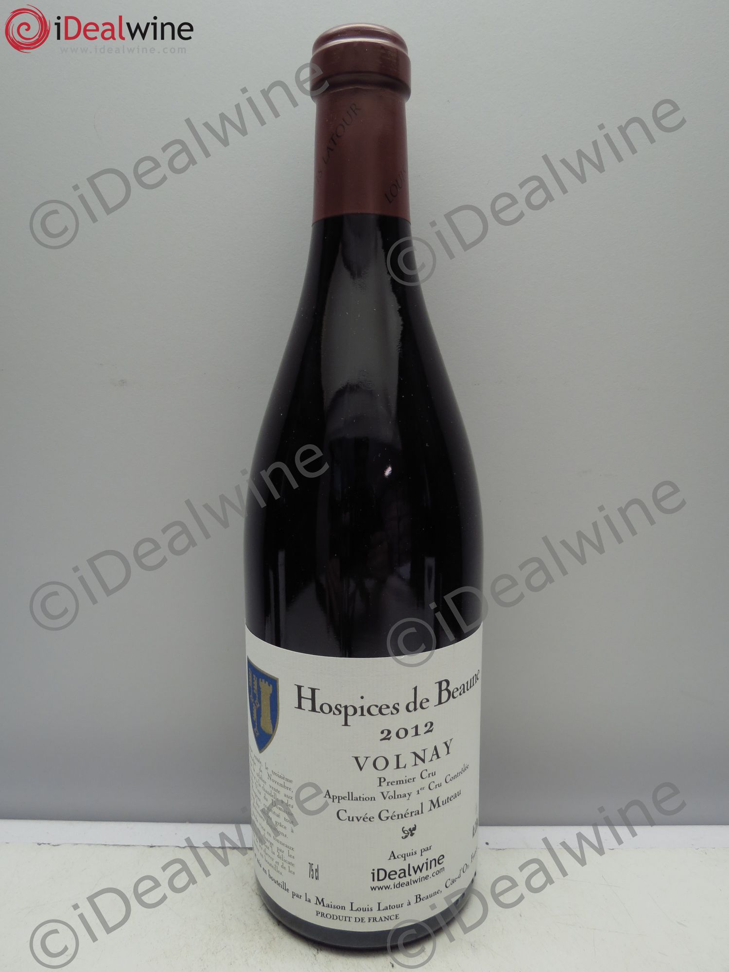 Volnay 1er Cru Cuvée Général Muteau - Hospices de Beaune 2012 - Posten von 1 Flasche - 0