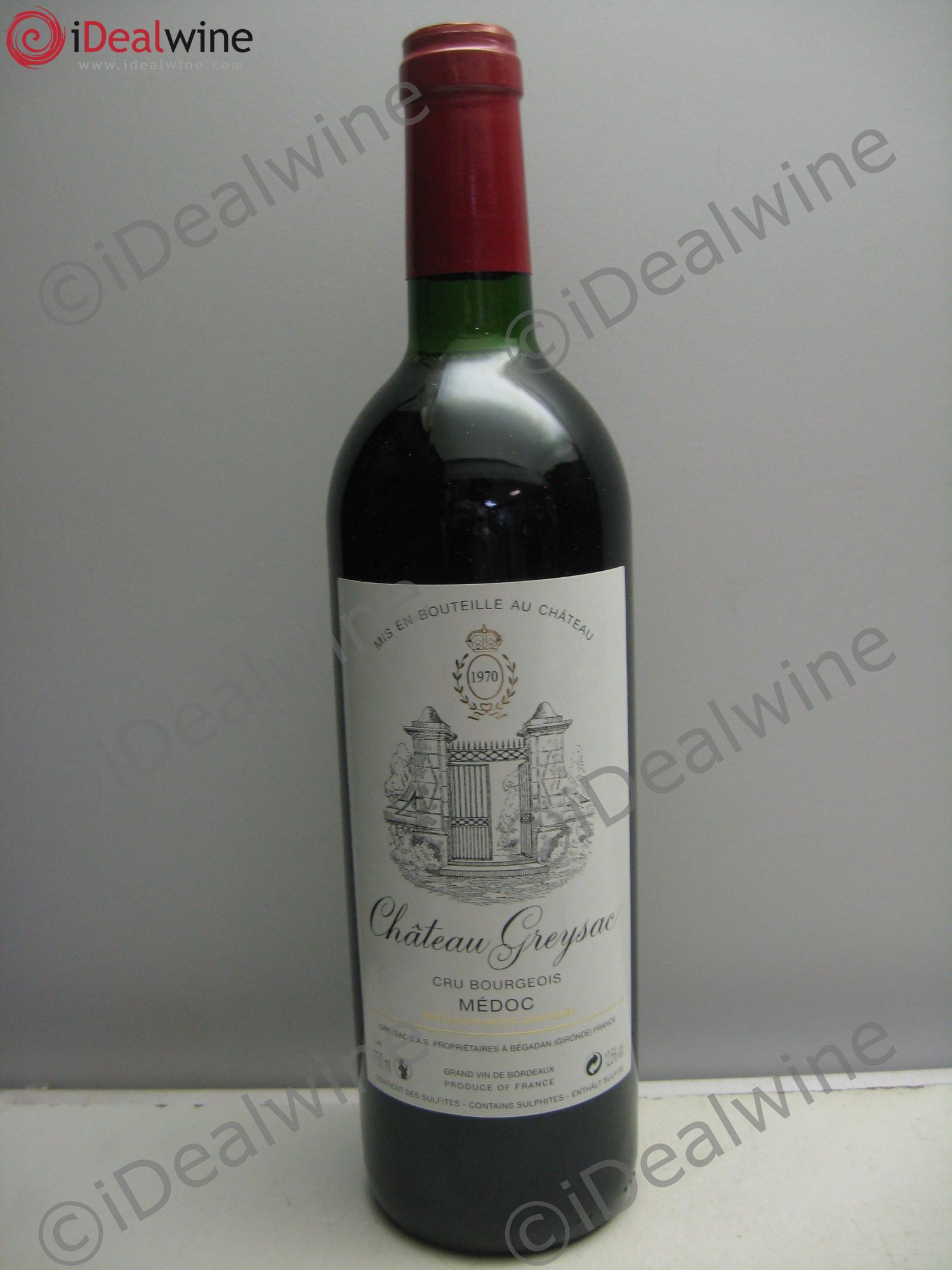 Château Greysac Cru Bourgeois 1970 - Lot de 1 bouteille - 0