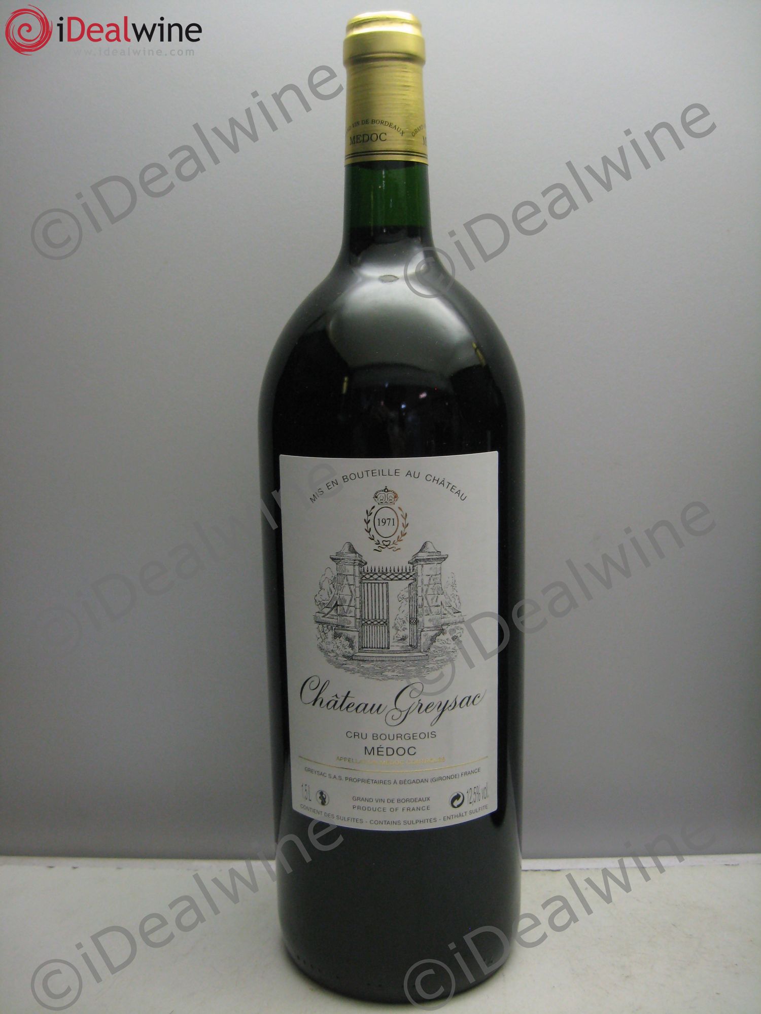 Château Greysac Cru Bourgeois 1971 - Lot de 1 magnum - 0