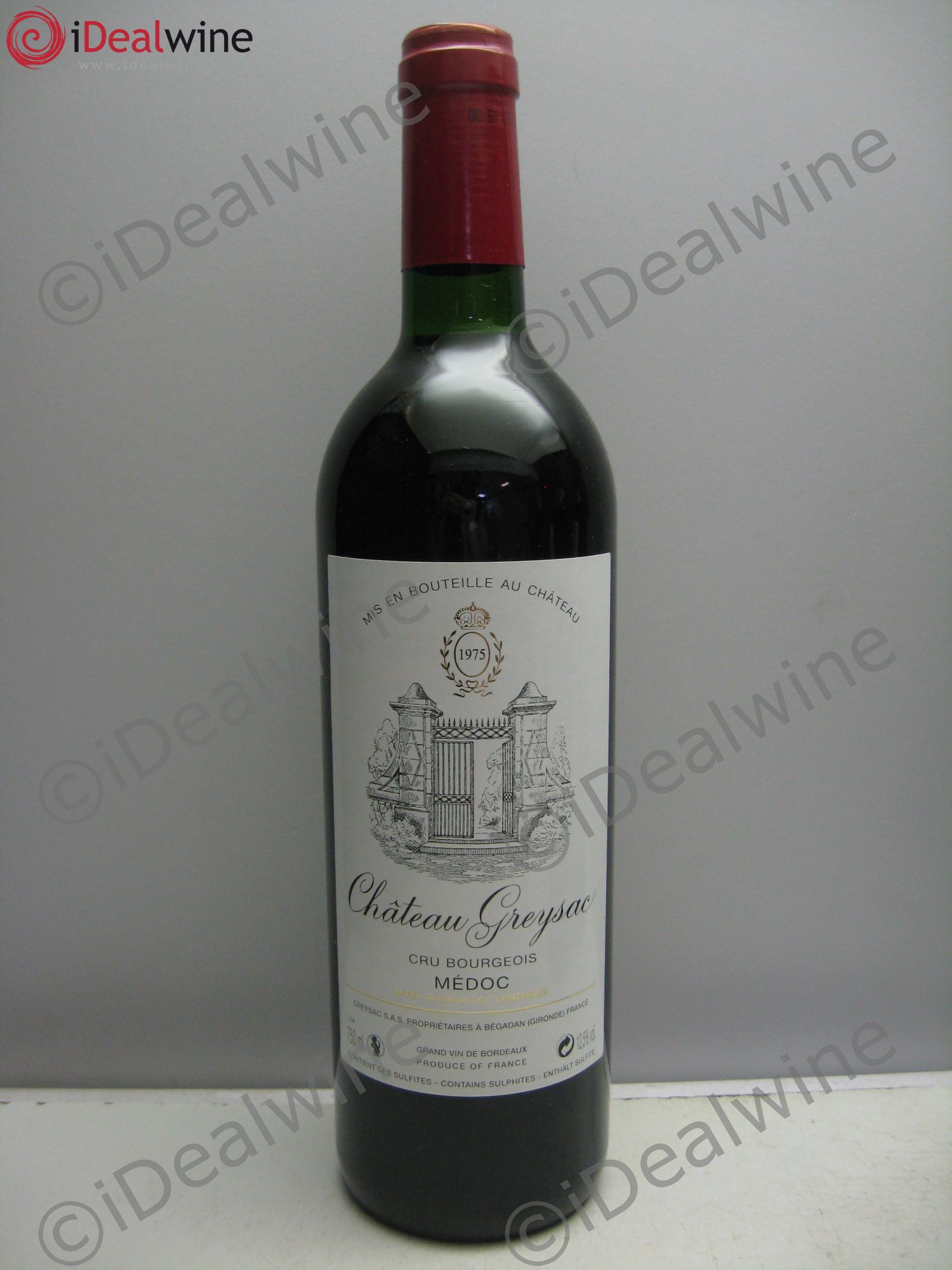 Château Greysac Cru Bourgeois 1975 - Lot de 1 bouteille - 0