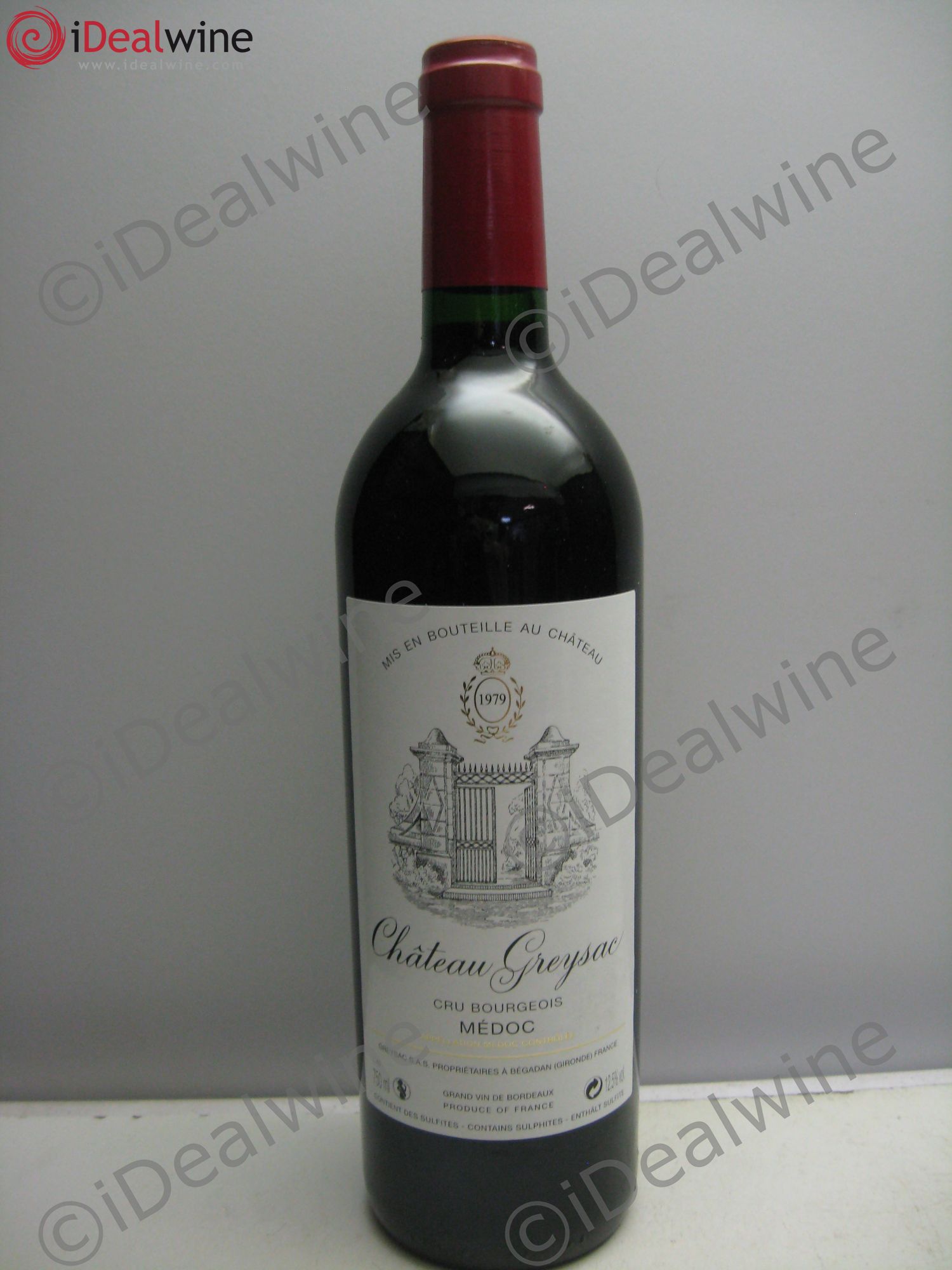 Château Greysac Cru Bourgeois 1979 - Lot de 1 bouteille - 0