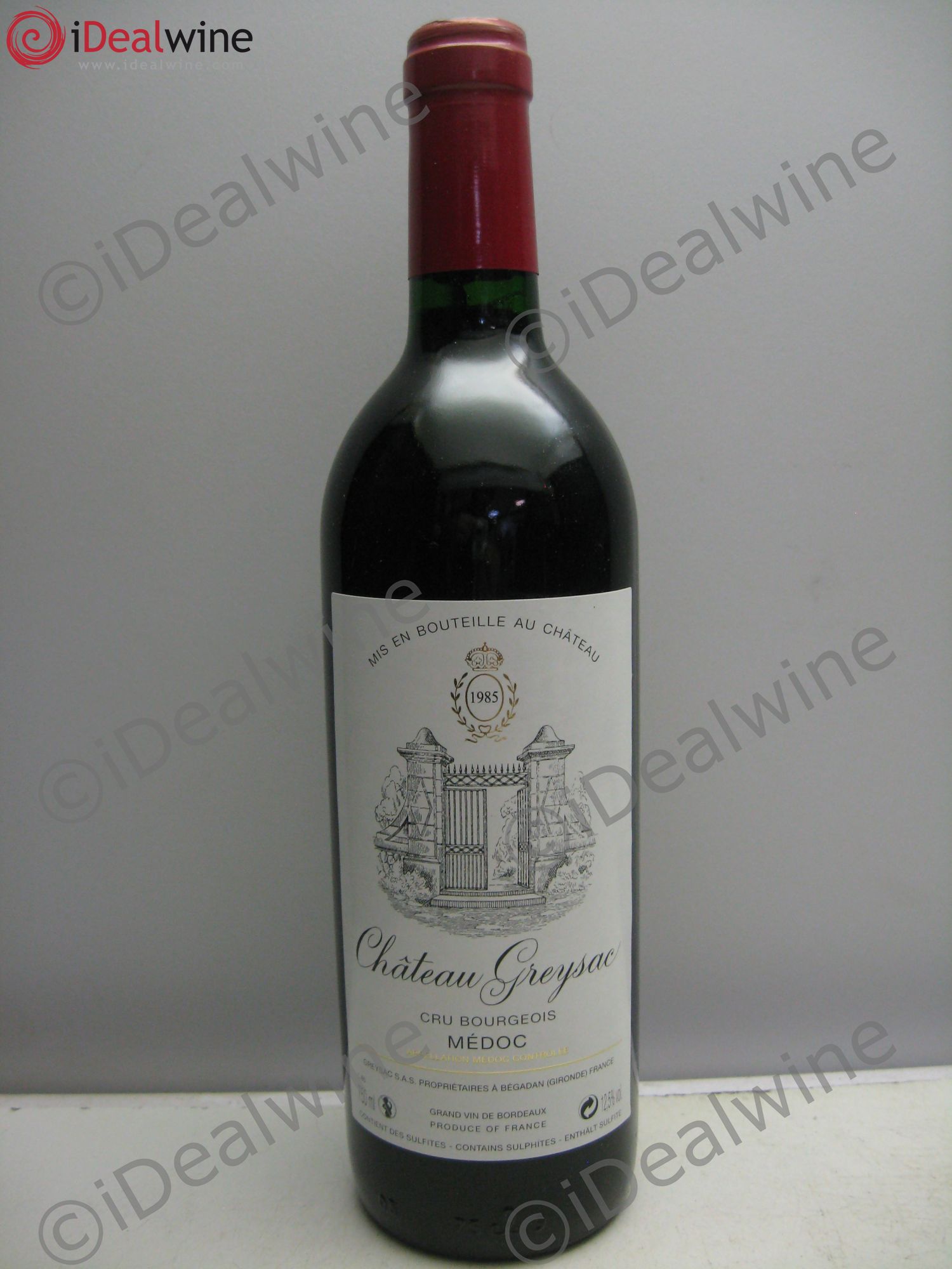 Château Greysac Cru Bourgeois 1985 - Lot de 1 bouteille - 0