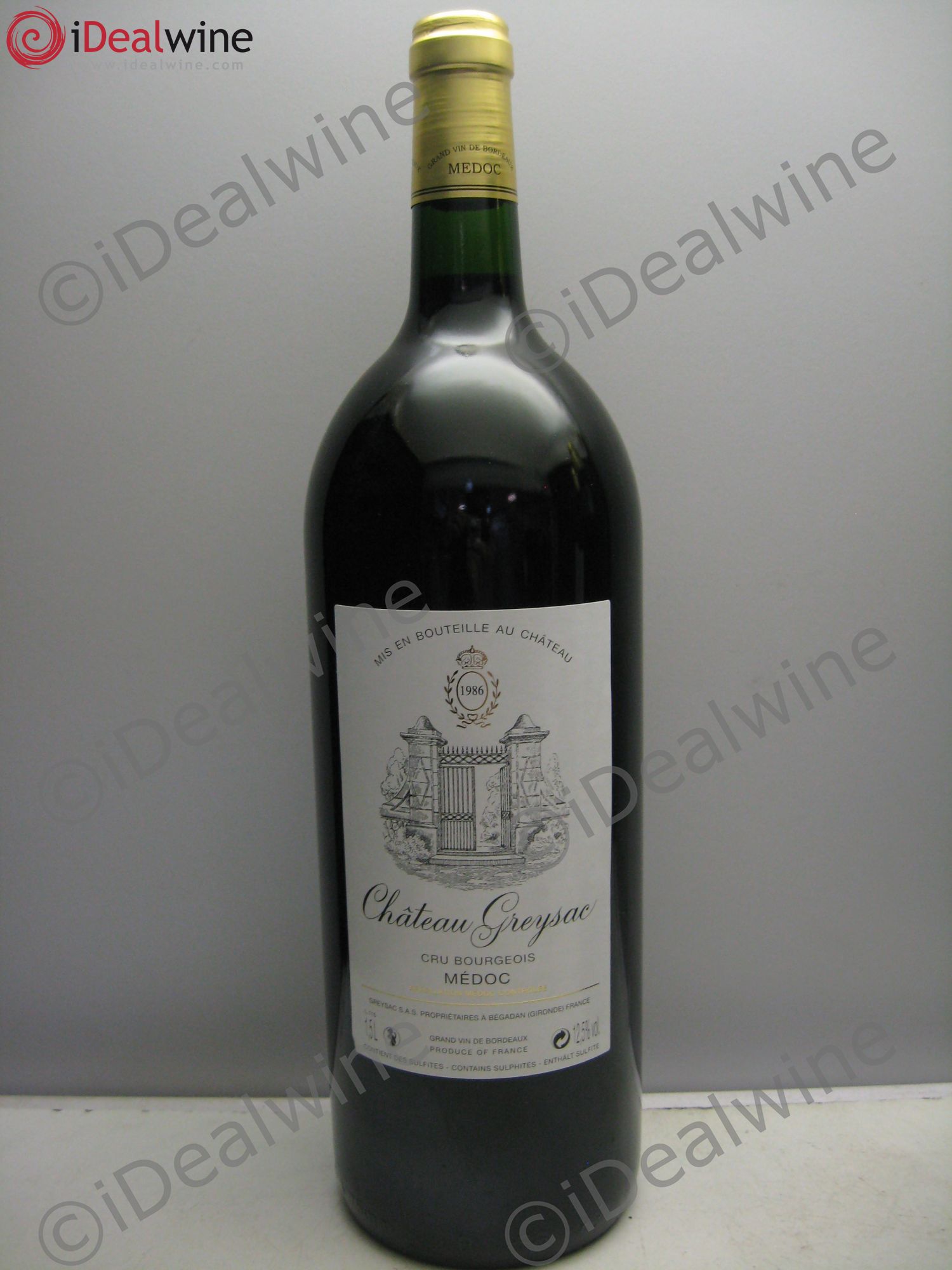 Château Greysac Cru Bourgeois 1986 - Lot de 1 magnum - 0