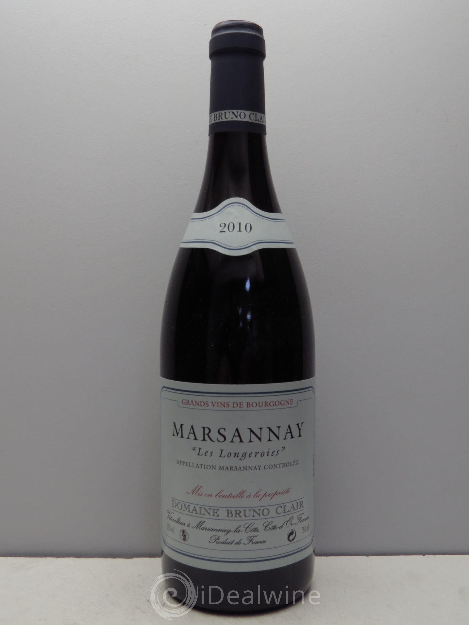 Marsannay Les Longeroies Bruno Clair (Domaine) 2010 - Lot de 1 bouteille - 0