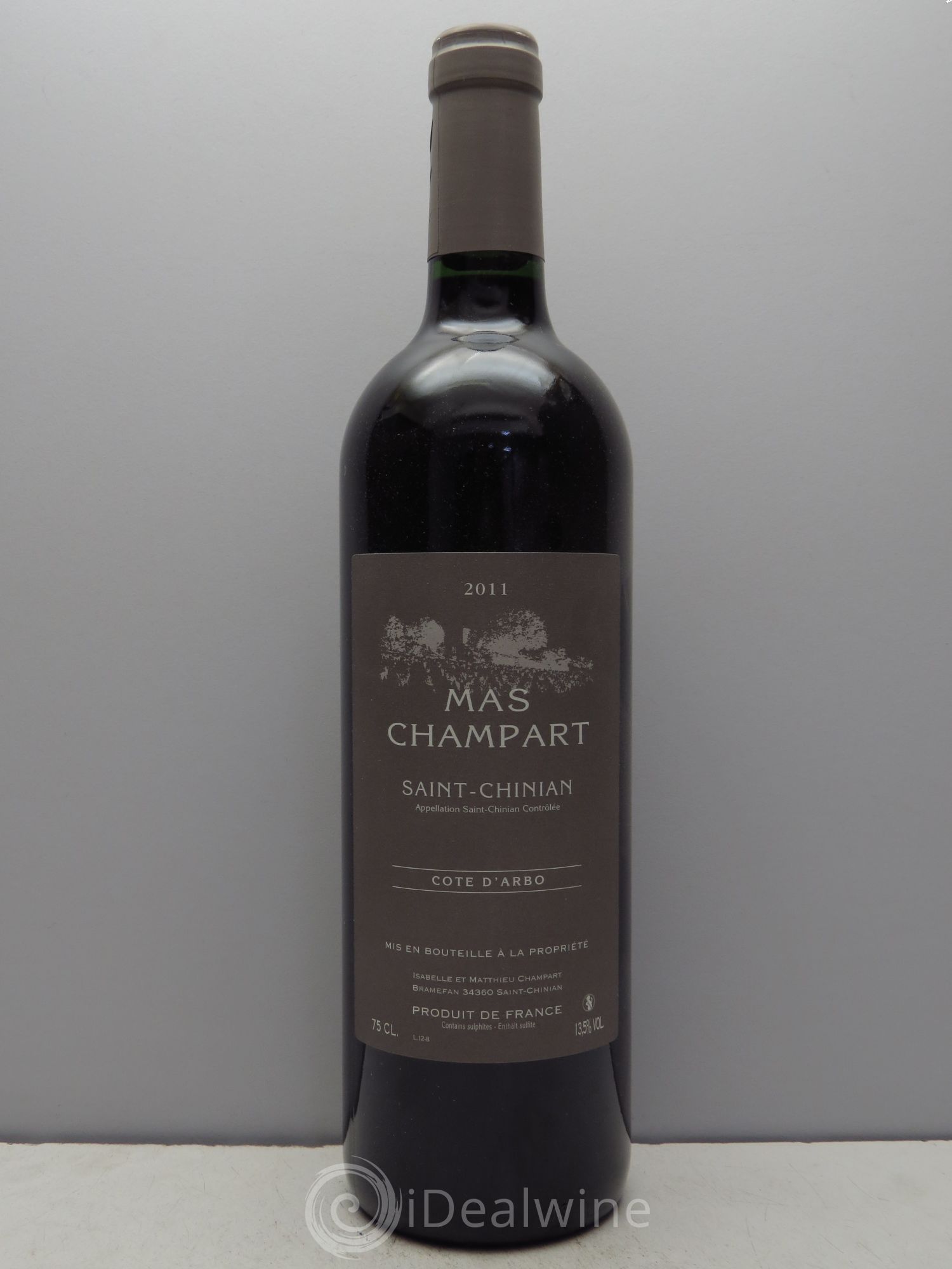Saint-Chinian Côte d'Arbo Mas Champart 2011 - Posten von 1 Flasche - 0