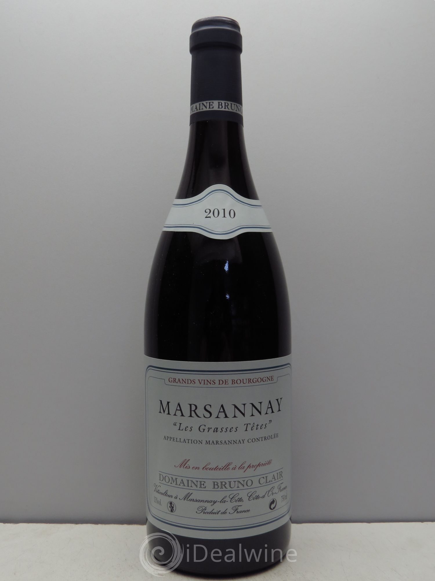 Marsannay Les Grasses Tetes Bruno Clair (Domaine) 2010 - Lot de 1 bouteille - 0
