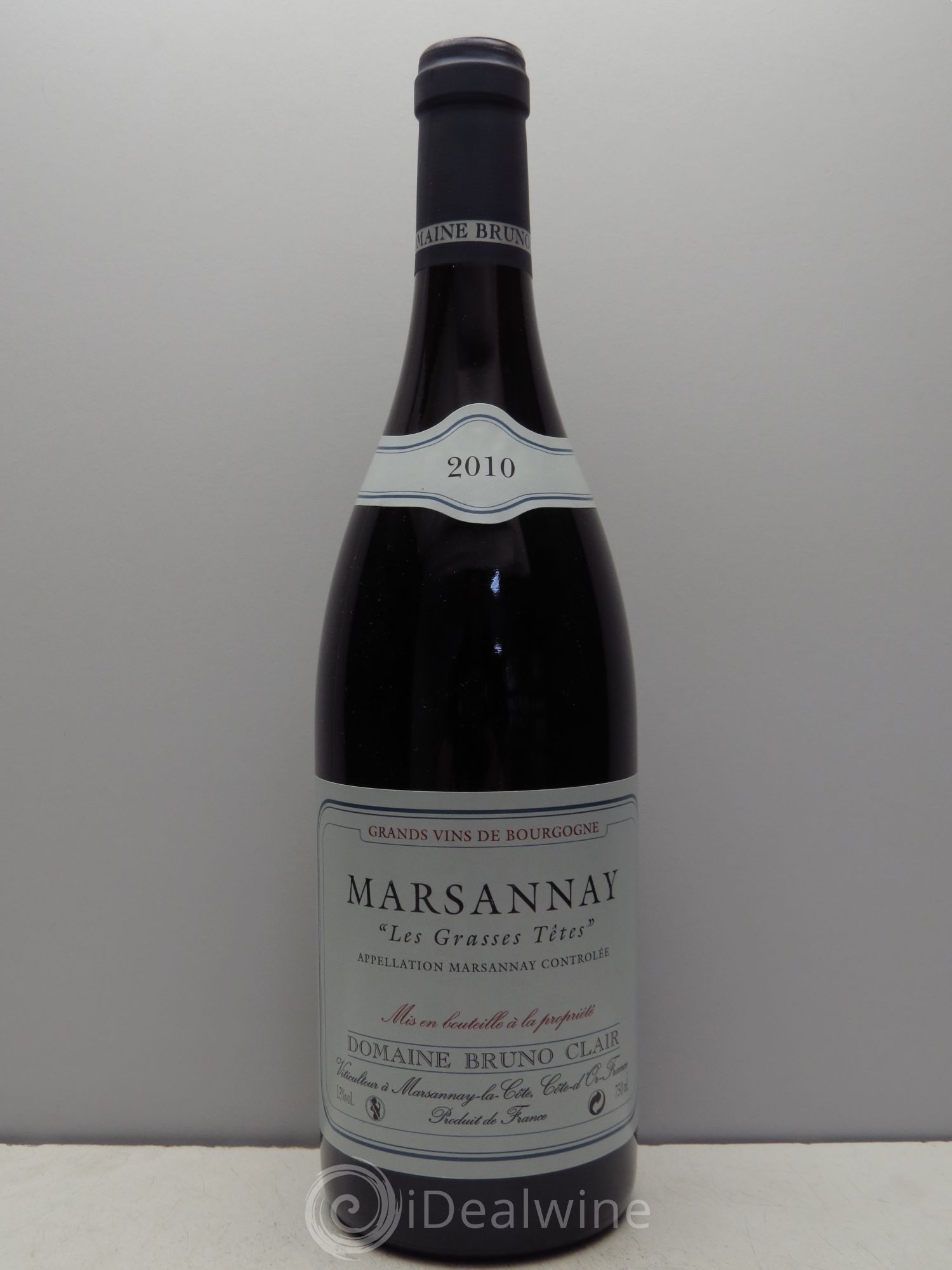 Marsannay Les Grasses Tetes Bruno Clair (Domaine) 2010 - Lot de 1 bouteille - 0