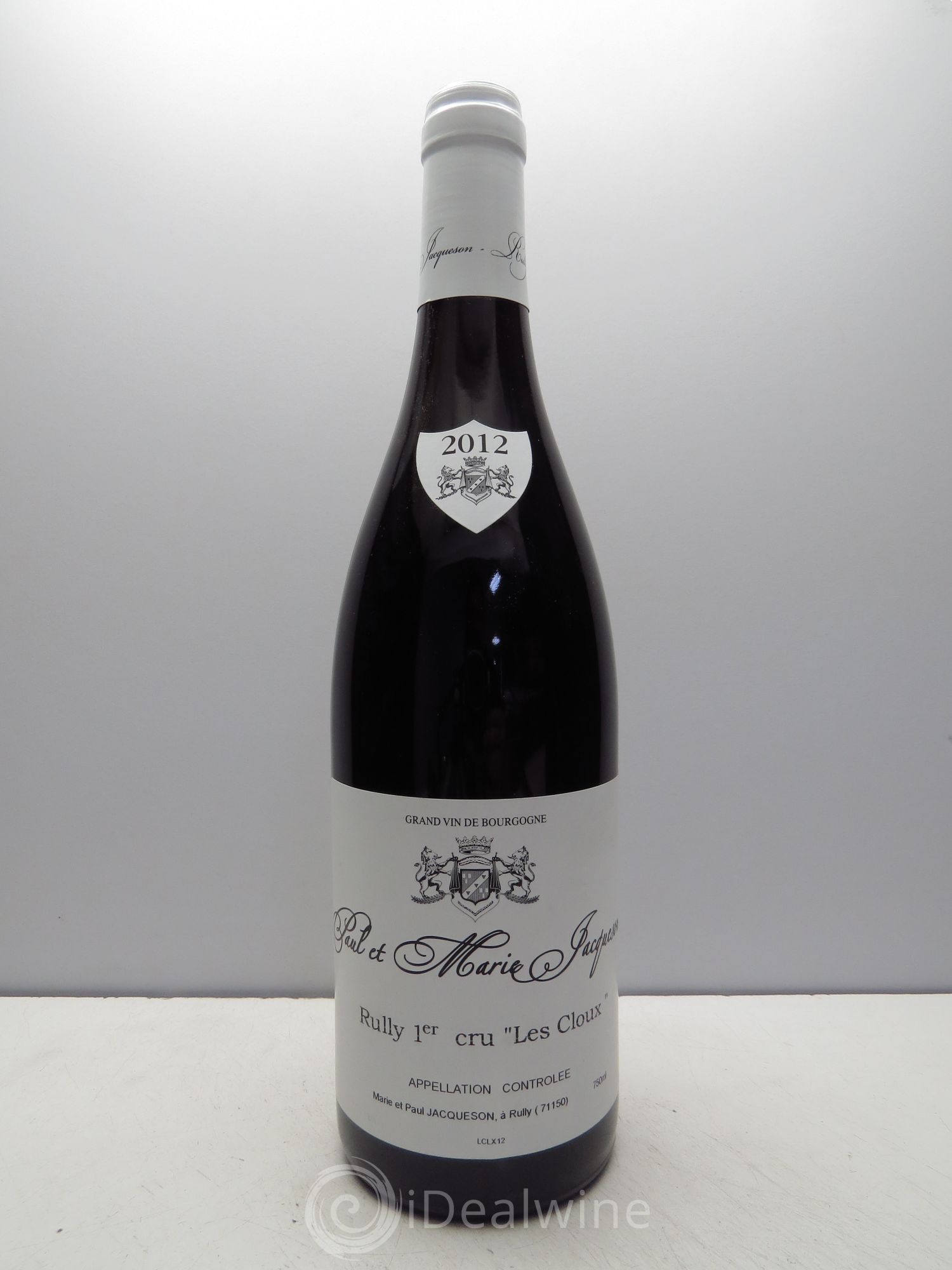 Rully 1er Cru Paul & Marie Jacqueson 2012 - Lot de 1 bouteille - 0
