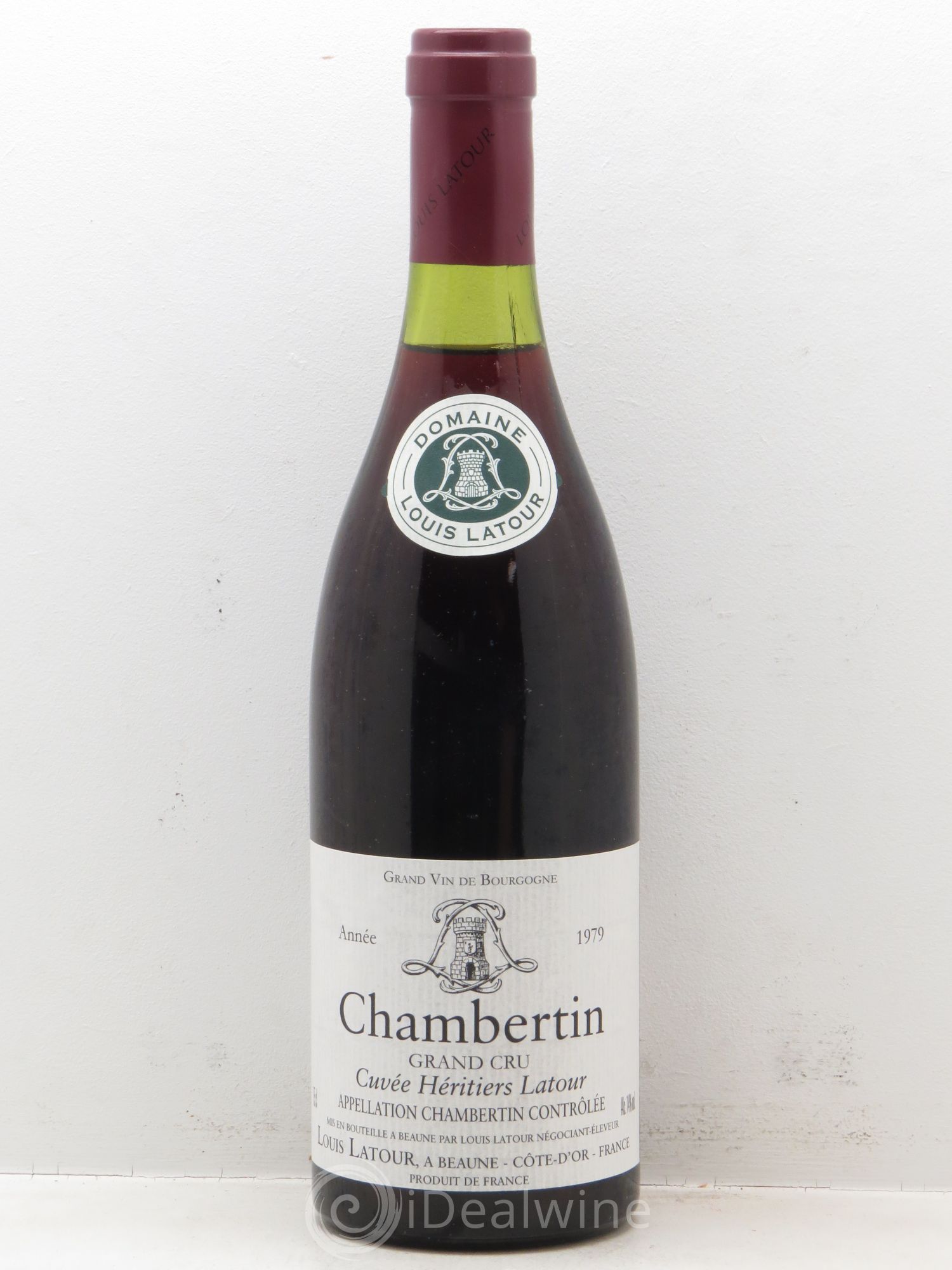 Chambertin Grand Cru Cuvée Héritiers Latour Louis Latour 1979 - Lot de 1 bouteille - 0