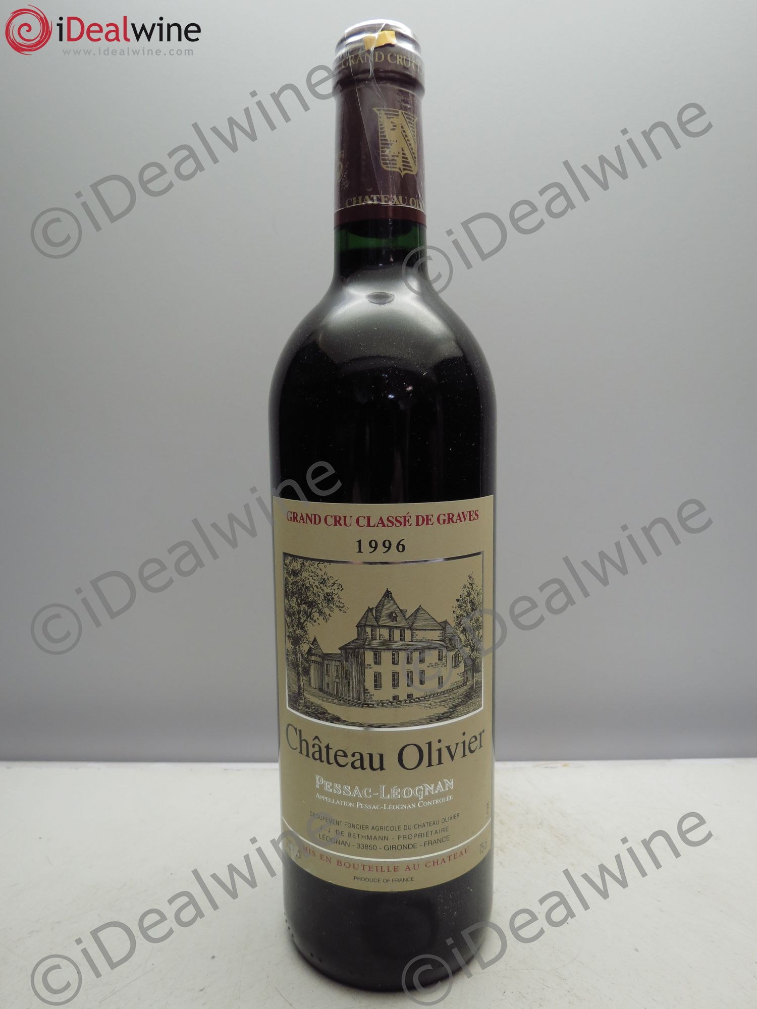 Château Olivier Cru Classé de Graves 1996 - Lot de 1 bouteille - 0