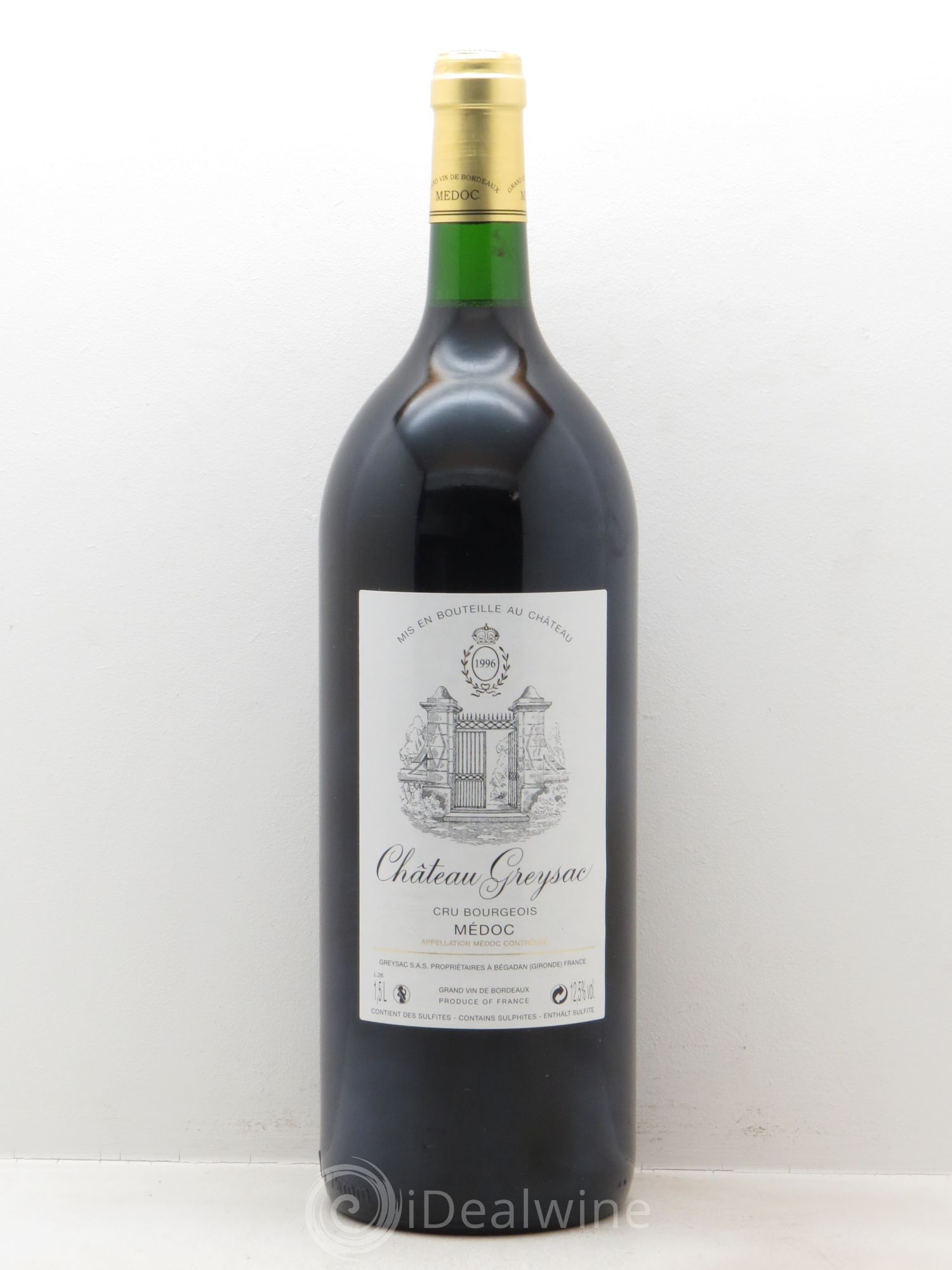 Château Greysac Cru Bourgeois 1996 - Lot de 1 magnum - 0