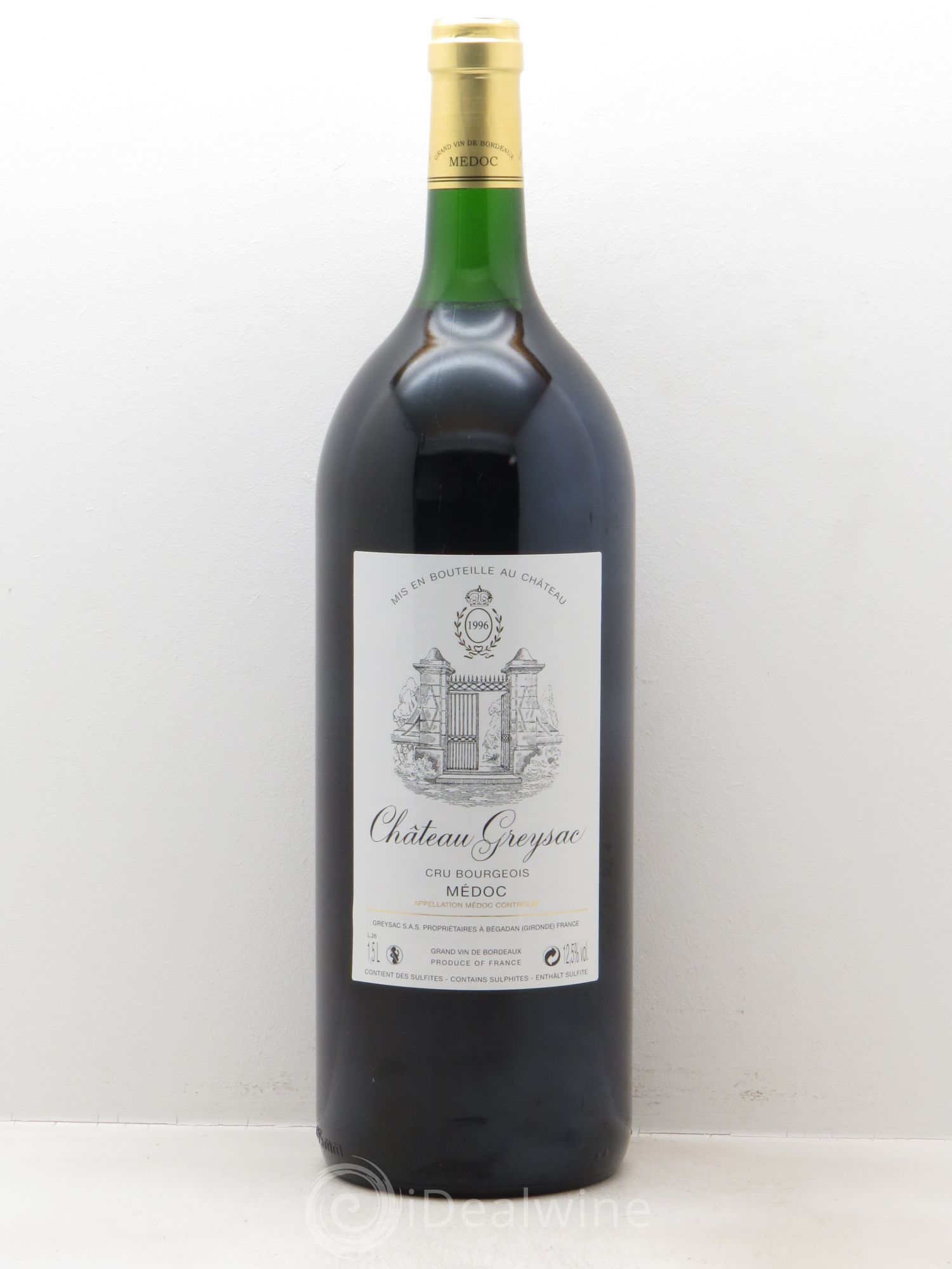 Château Greysac Cru Bourgeois 1996 - Lot de 1 magnum - 0